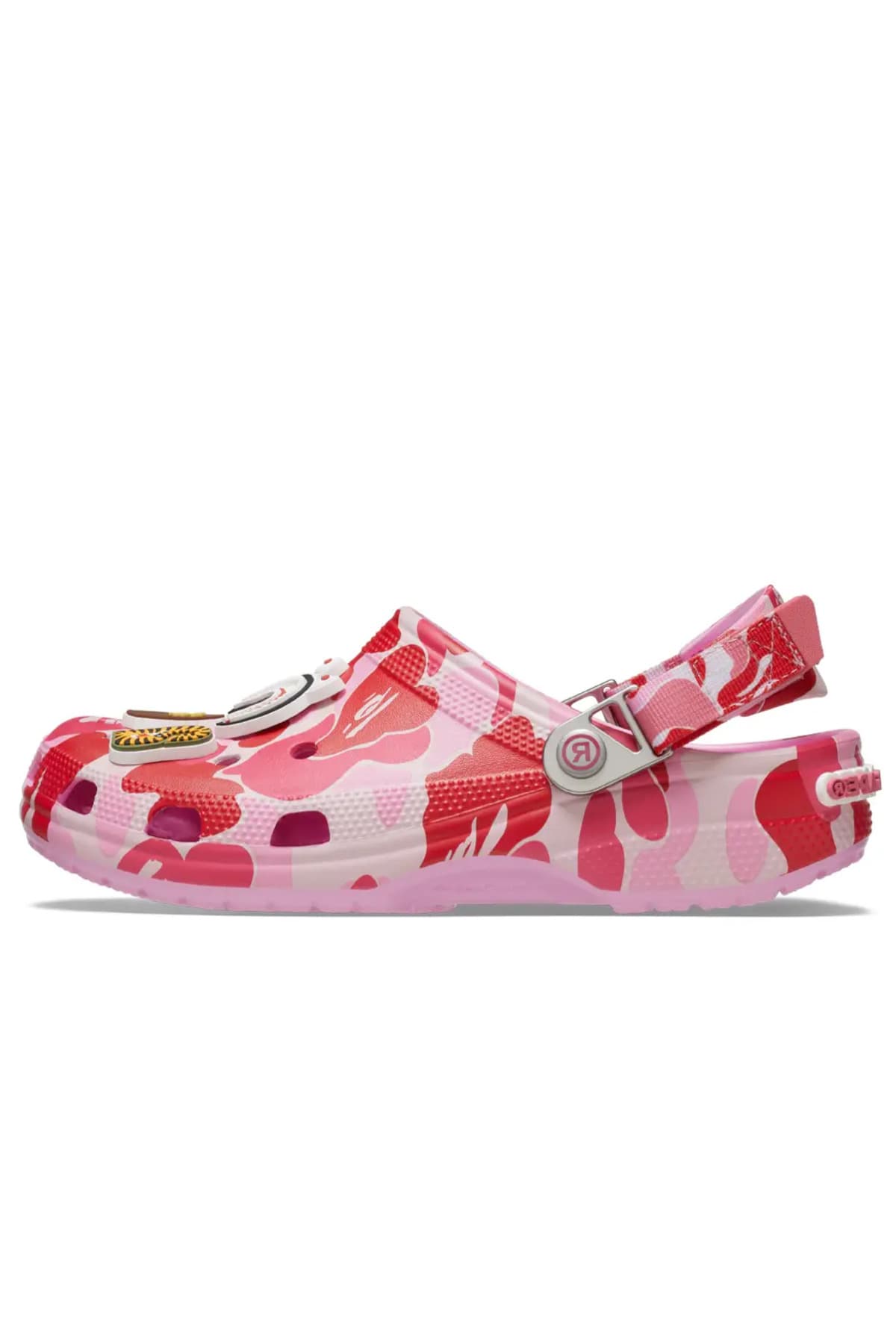 کفش زنانه Crocs Classic Clog A Bathing Ape ABC Camo صورتی کفش زنانه Crocs Classic Clog A Bathing Ape ABC Camo صورتی