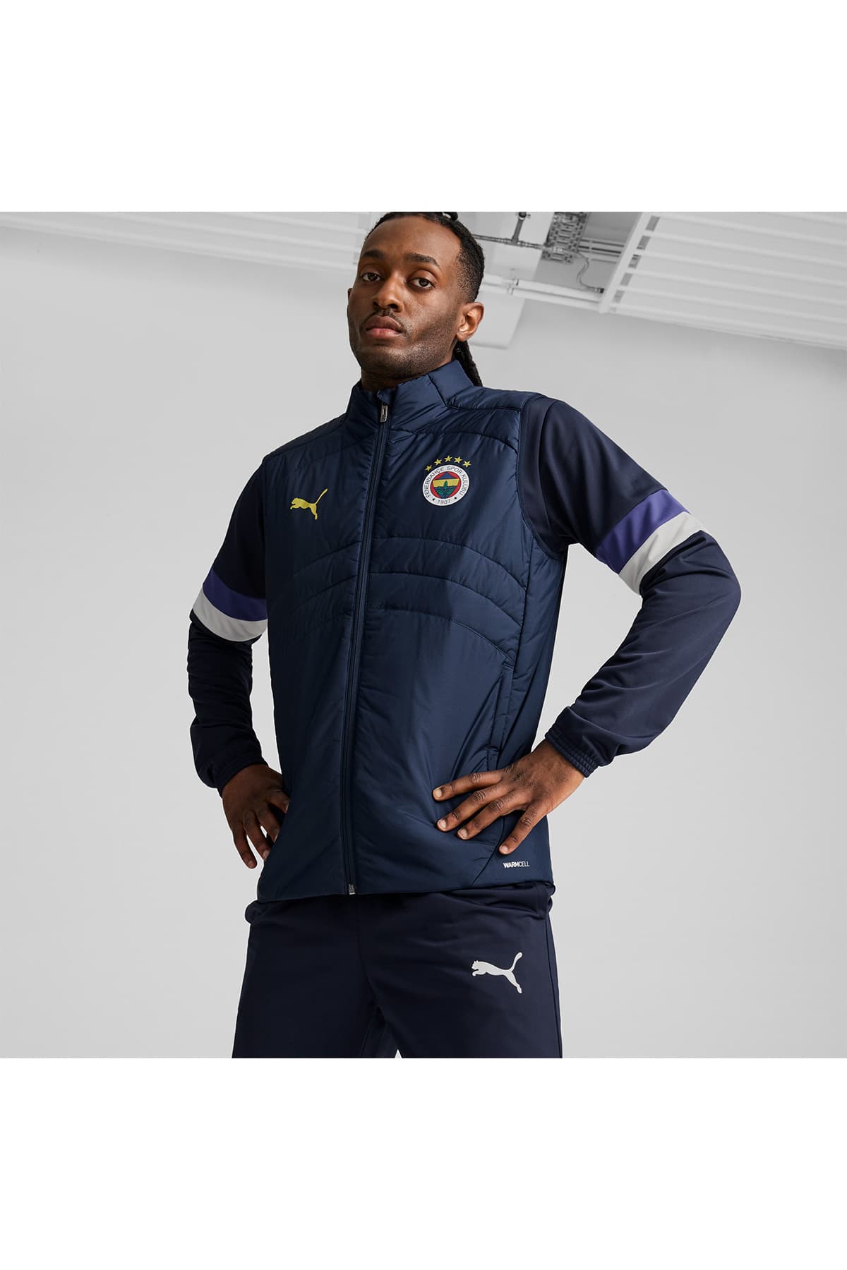 جلیقه مردانه Puma طرح Fenerbahçe سرمهای جلیقه مردانه Puma طرح Fenerbahçe سرمهای