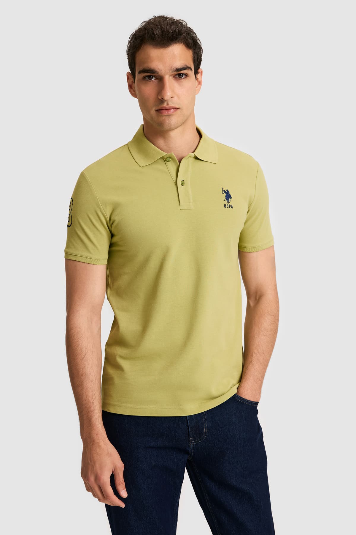 تیشرت مردانه U.S. Polo Assn. بنفش فیت اسلیم یقه پولو ساده مدل 50326920-VR016 تیشرت مردانه U.S. Polo Assn. بنفش فیت اسلیم یقه پولو ساده مدل 50326920-VR016
