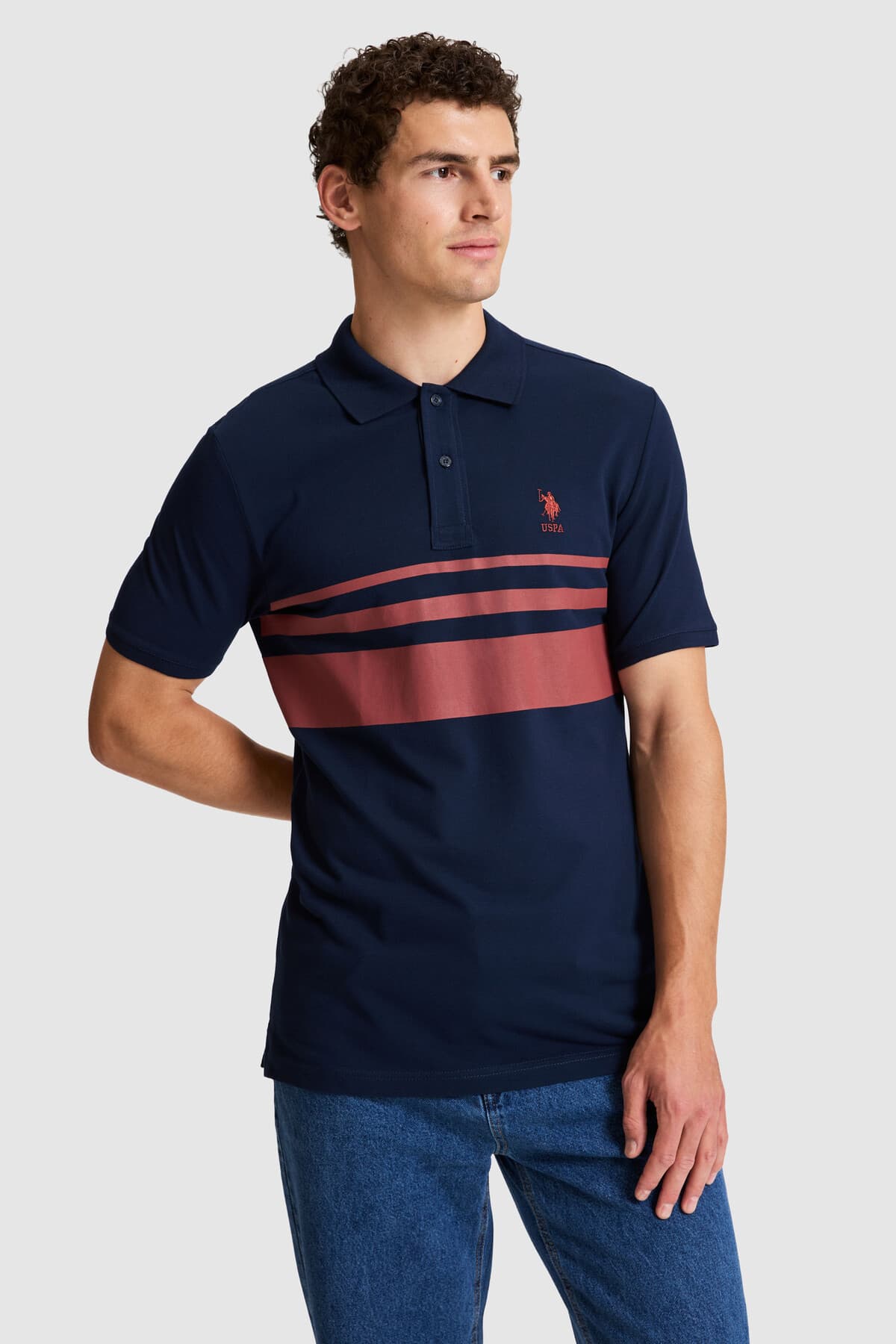 تیشرت مردانه یقه پولو U.S. Polo Assn. سفید فیت معمولی مدل 50326995-VR013 تیشرت مردانه یقه پولو U.S. Polo Assn. سفید فیت معمولی مدل 50326995-VR013