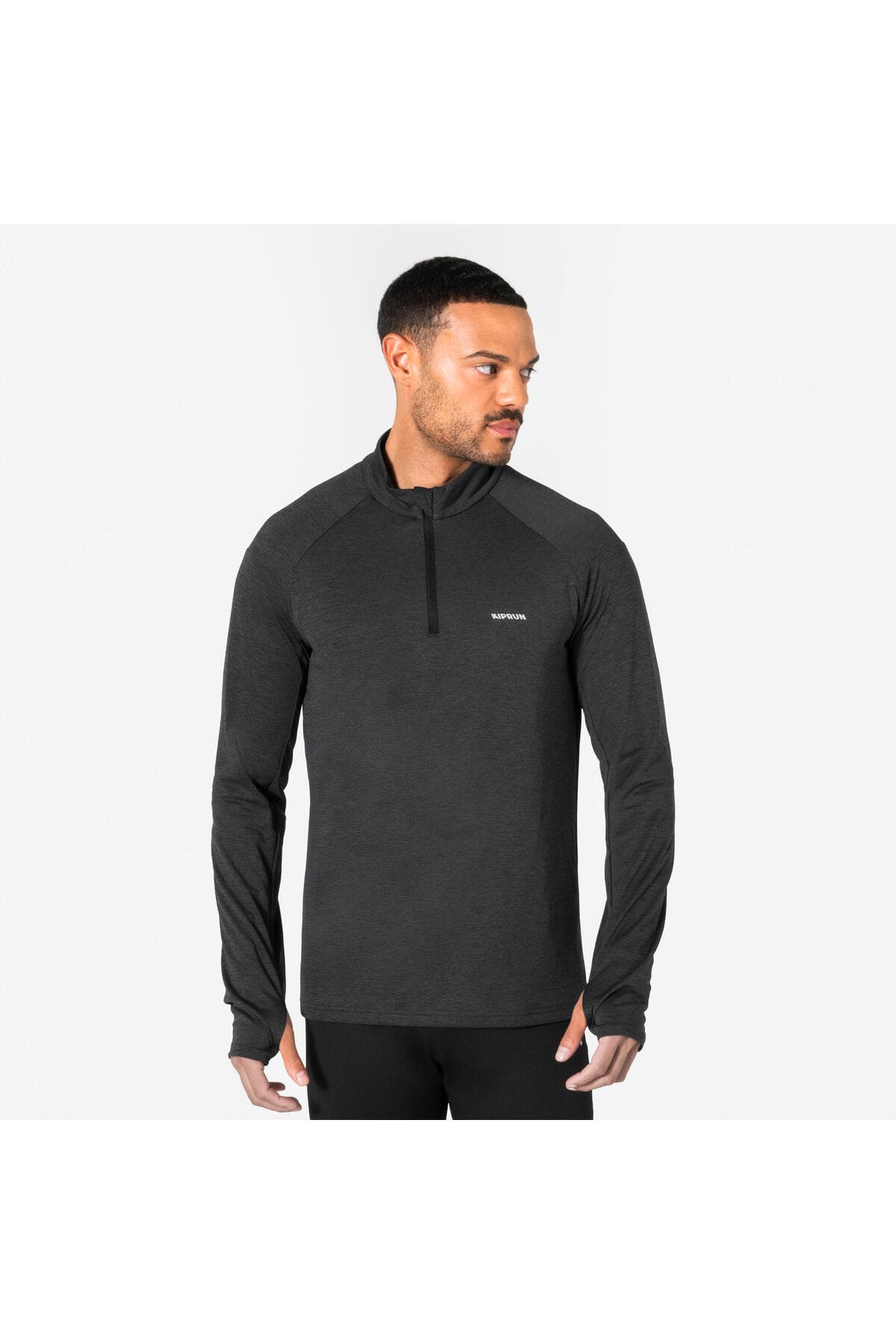 تیشرت دویدن مردانه Decathlon آستین بلند مشکی مدل Kiprun Run 100 تیشرت دویدن مردانه Decathlon آستین بلند مشکی مدل Kiprun Run 100