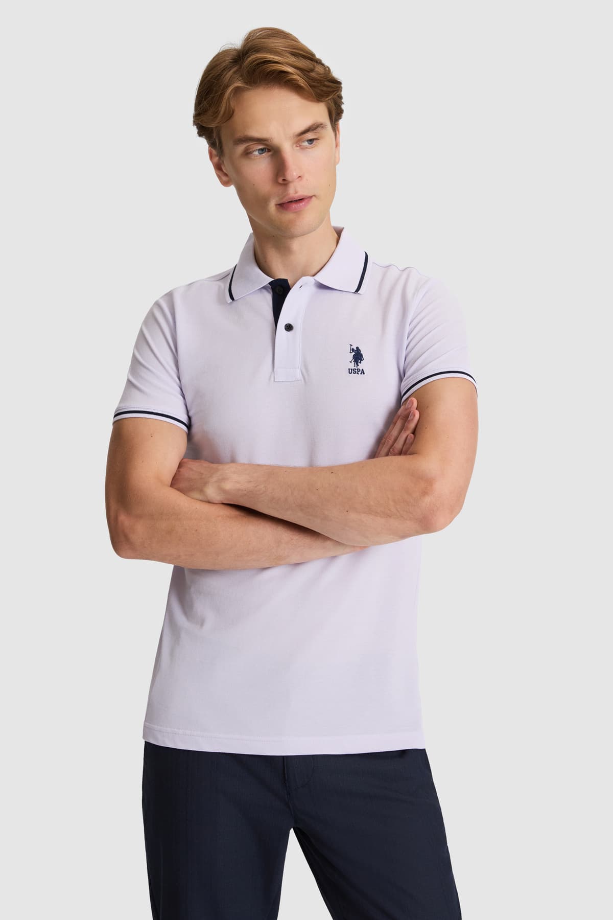 تیشرت مردانه یقهپولو U.S. Polo Assn. سفید فیت اسلیم مدل 50326975-VR013 تیشرت مردانه یقهپولو U.S. Polo Assn. سفید فیت اسلیم مدل 50326975-VR013