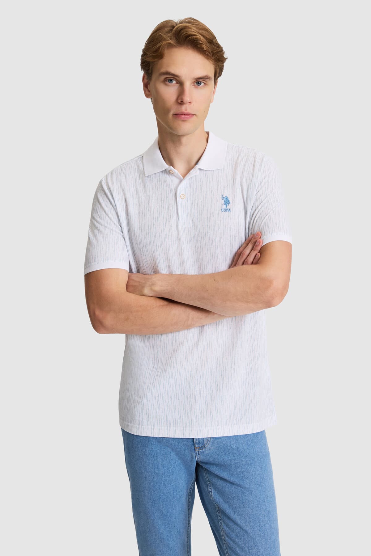تیشرت مردانه U.S. Polo Assn. آبی فیت معمولی یقه پولو مدل 50327187-VR036 تیشرت مردانه U.S. Polo Assn. آبی فیت معمولی یقه پولو مدل 50327187-VR036
