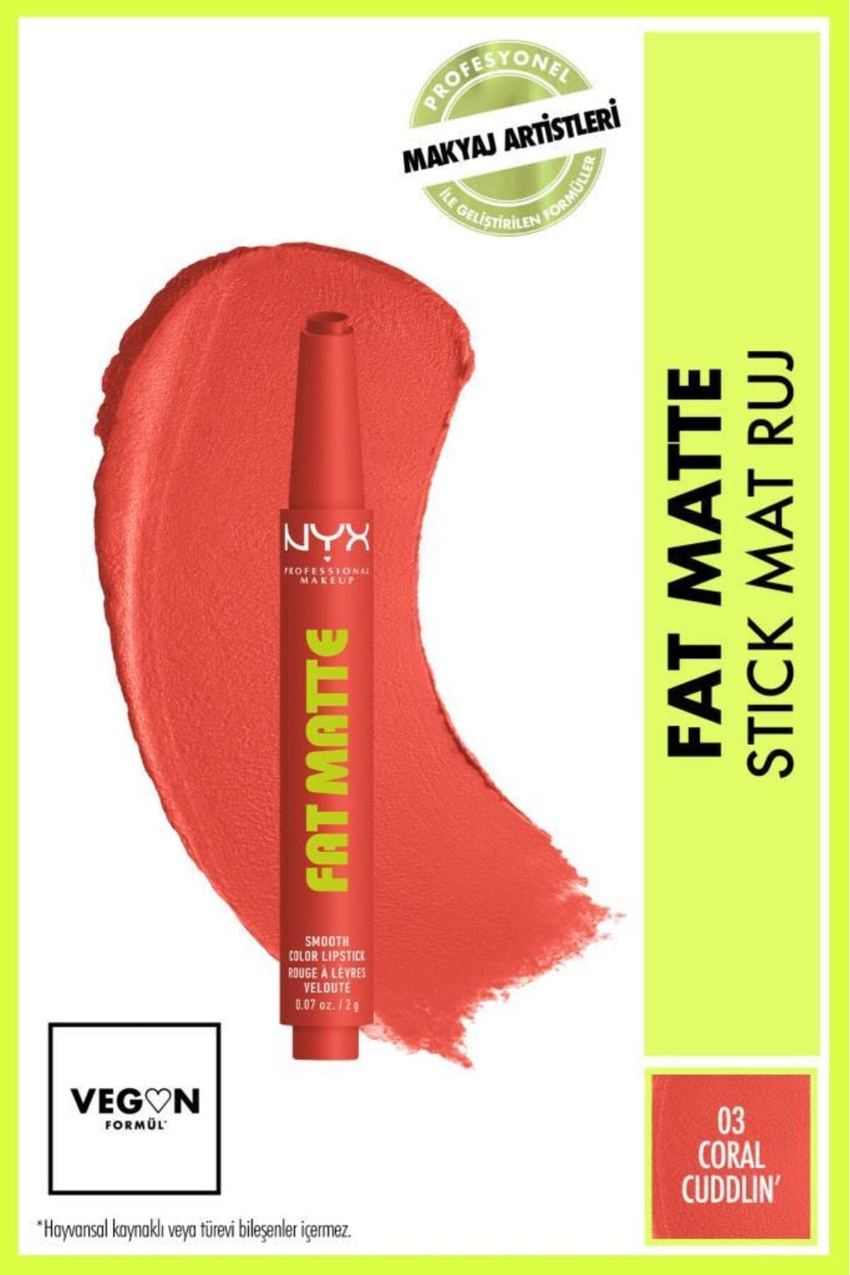 رژ لب مات NYX Professional Makeup با اثر مرطوبکننده مدل 03 Coral Cuddlin' رژ لب مات NYX Professional Makeup با اثر مرطوبکننده مدل 03 Coral Cuddlin'