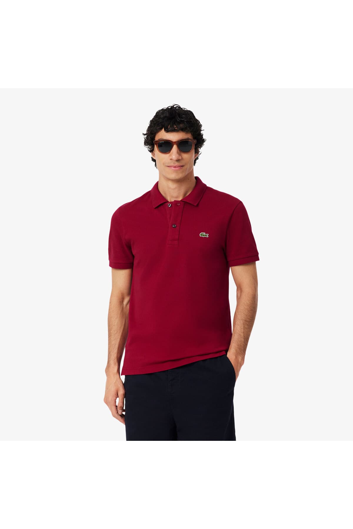 پولوشرت مردانه Lacoste یقهپولو اسلیم قرمز مدل L.12.12 پولوشرت مردانه Lacoste یقهپولو اسلیم قرمز مدل L.12.12