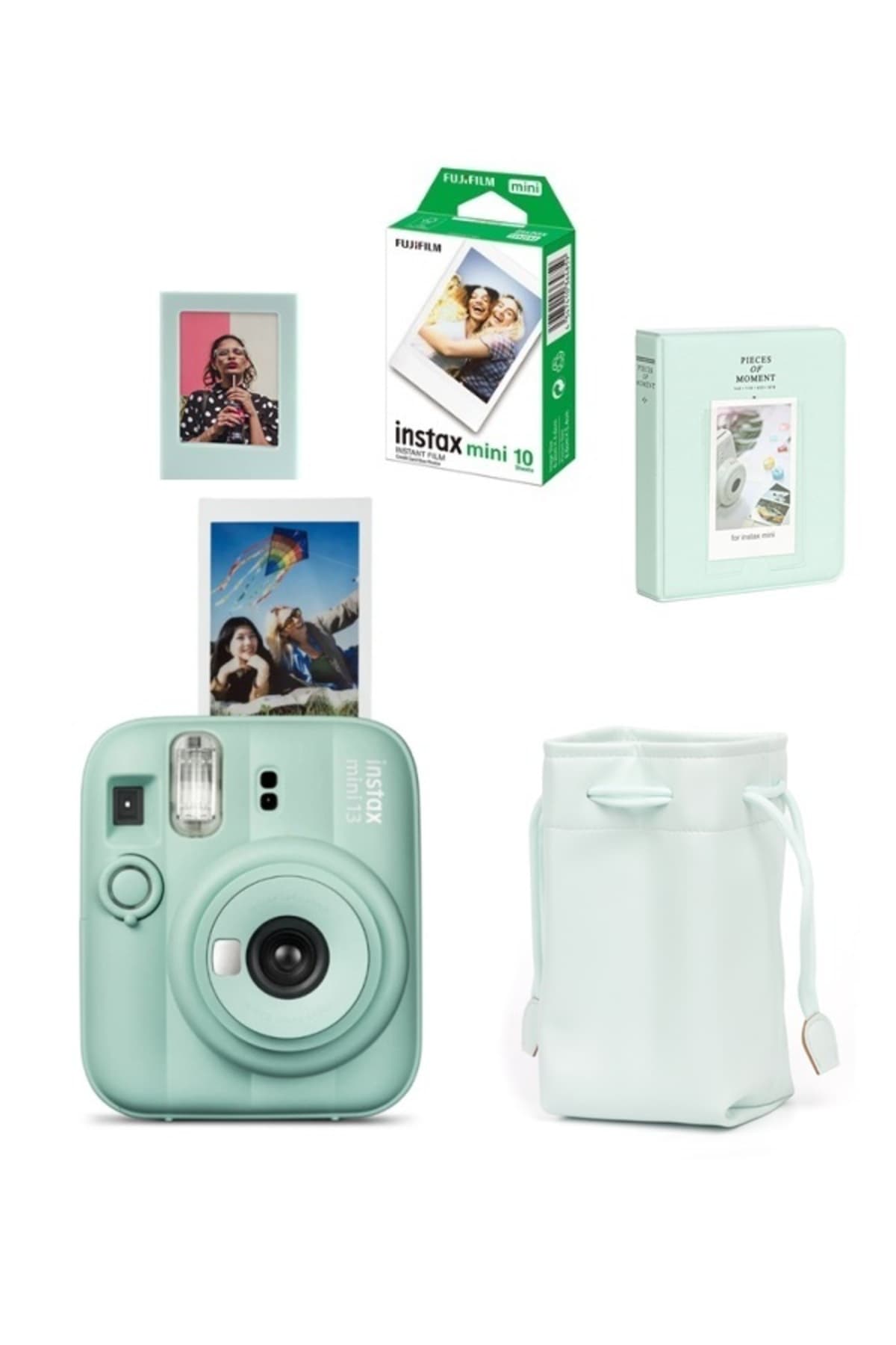 دوربین Fujifilm مدل Instax Mini 13، کیف بندیدار، فیلم ۱۰تایی، آلبوم ۶۴تایی، قاب مغناطیسی دوربین Fujifilm مدل Instax Mini 13، کیف بندیدار، فیلم ۱۰تایی، آلبوم ۶۴تایی، قاب مغناطیسی