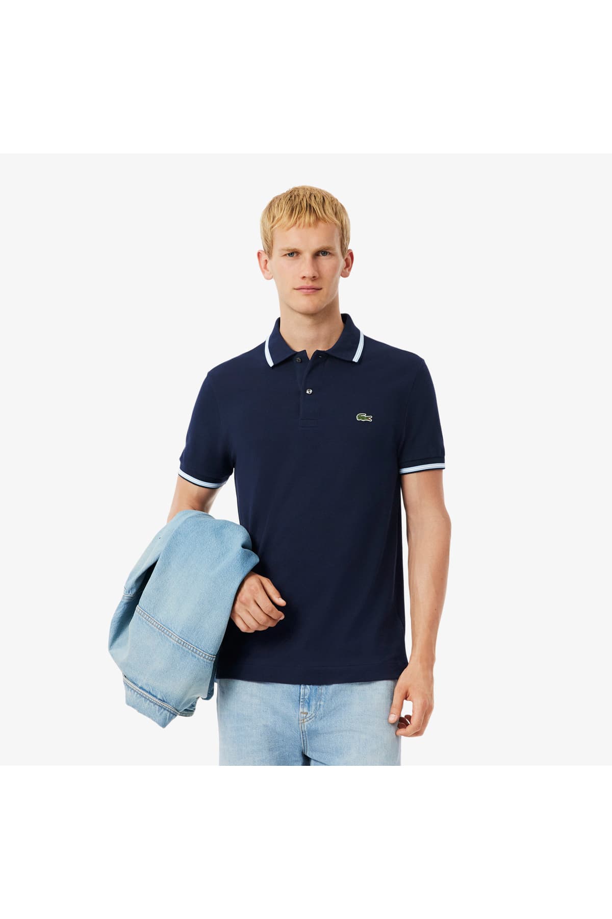 پولوشرت مردانه Lacoste فیت معمولی سرمهای مدل L.12.12 پولوشرت مردانه Lacoste فیت معمولی سرمهای مدل L.12.12