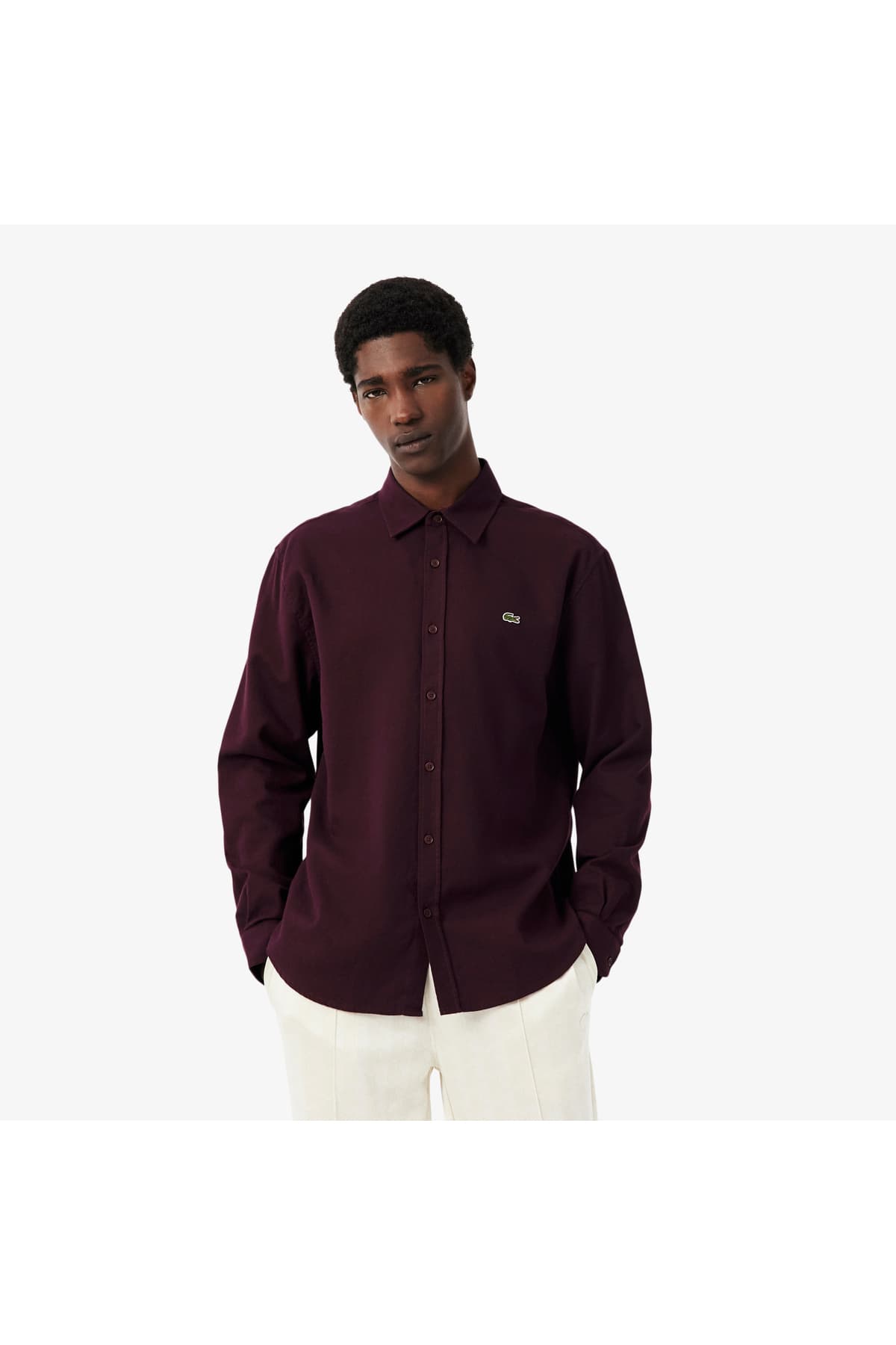 پیراهن مردانه Lacoste فیت معمولی زرشکی پیراهن مردانه Lacoste فیت معمولی زرشکی