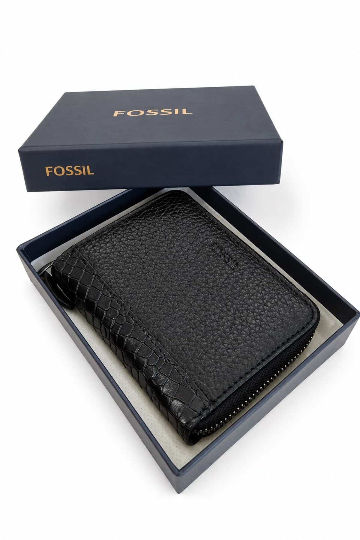 کیف پول زنانه Fossil چرم طبیعی زیپ دار کارتخور چند بخشی کیف پول زنانه Fossil چرم طبیعی زیپ دار کارتخور چند بخشی