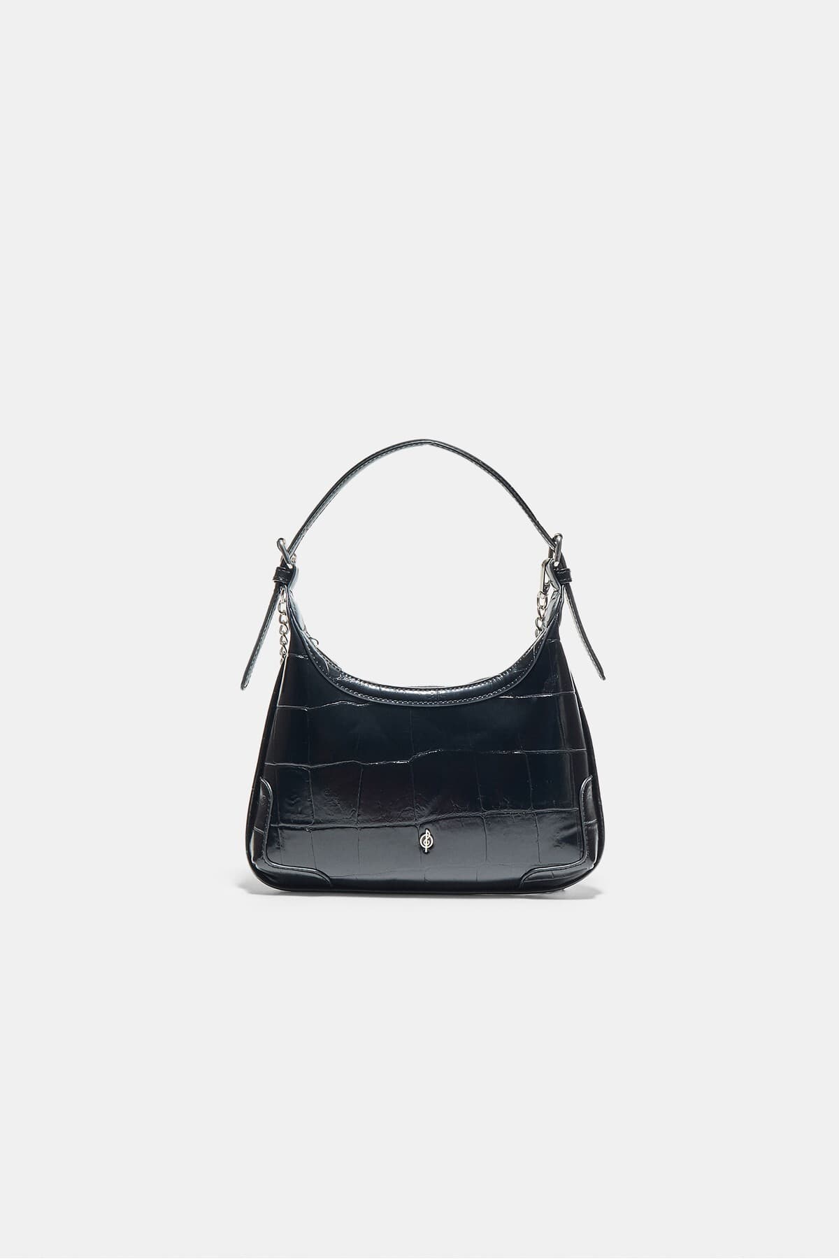 کیف دوشی زنانه Stradivarius زنجیری با طرح تمساح کیف دوشی زنانه Stradivarius زنجیری با طرح تمساح
