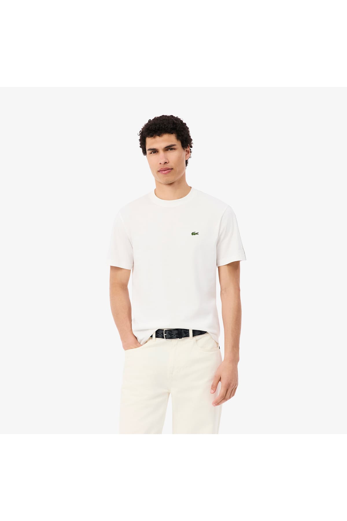 تیشرت یقه گرد آبی تیره مردانه Lacoste مدل Regular Fit تیشرت یقه گرد آبی تیره مردانه Lacoste مدل Regular Fit