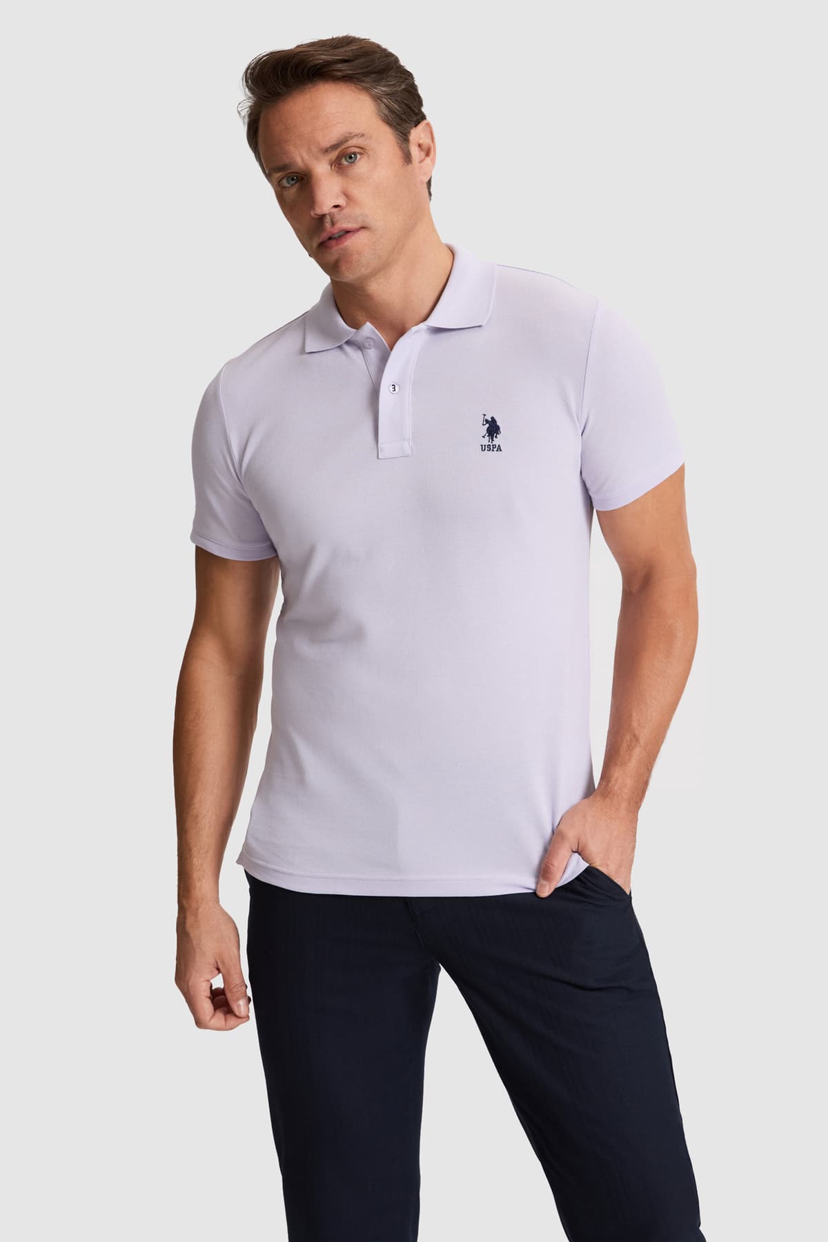 تیشرت مردانه U.S. Polo Assn. یقه پولو فیت اسلیم یاسی مدل 50322304-VR034 تیشرت مردانه U.S. Polo Assn. یقه پولو فیت اسلیم یاسی مدل 50322304-VR034