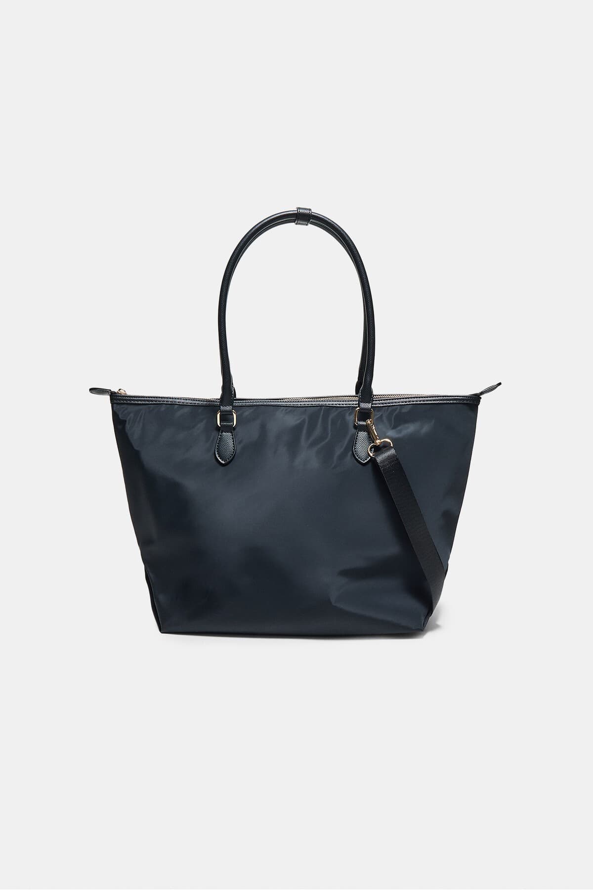 کیف شاپر زنانه Stradivarius با بند کنتراست کیف شاپر زنانه Stradivarius با بند کنتراست