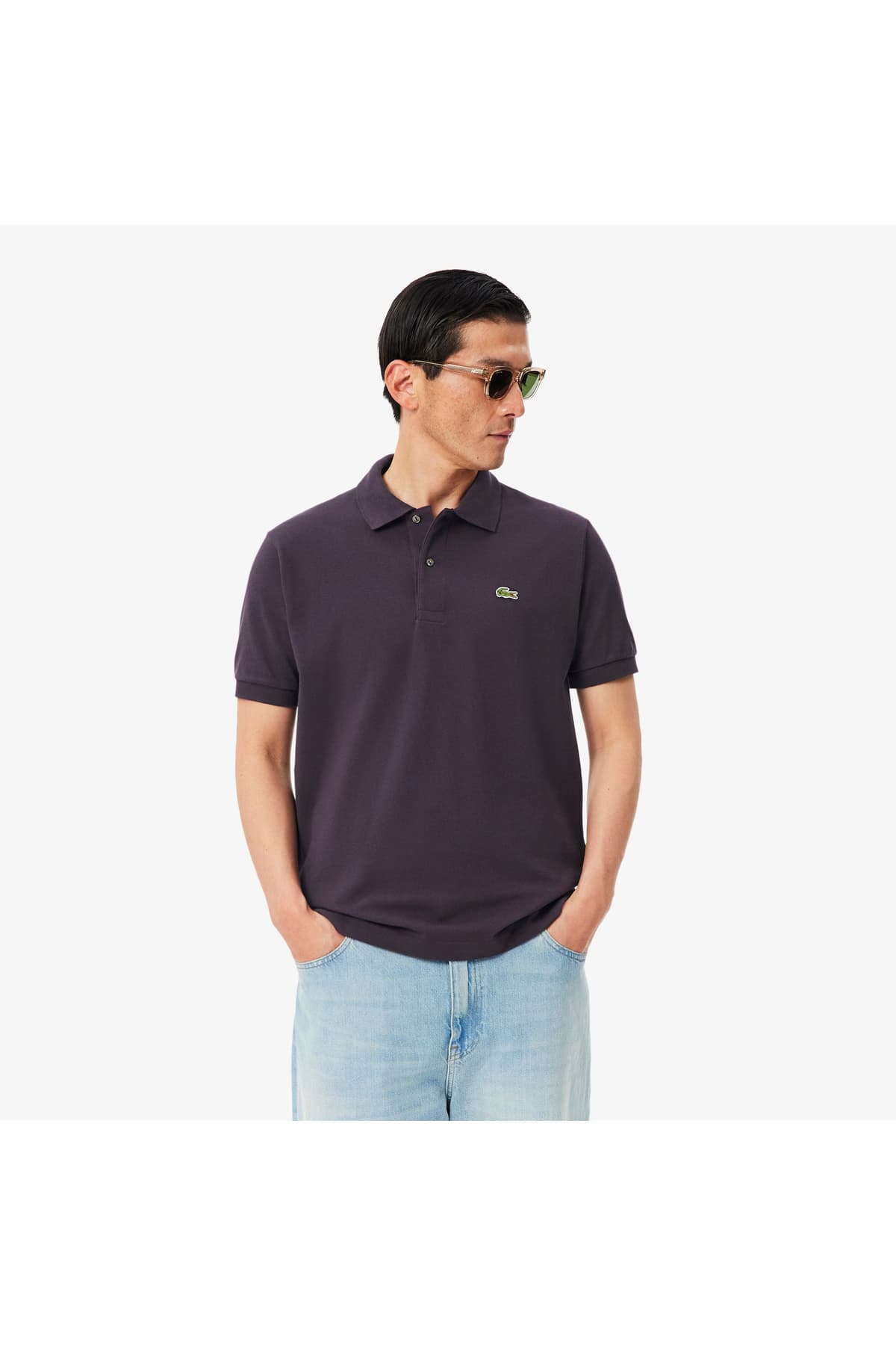 پولوشرت مردانه Lacoste فیت کلاسیک بنفش مدل L.12.12 پولوشرت مردانه Lacoste فیت کلاسیک بنفش مدل L.12.12