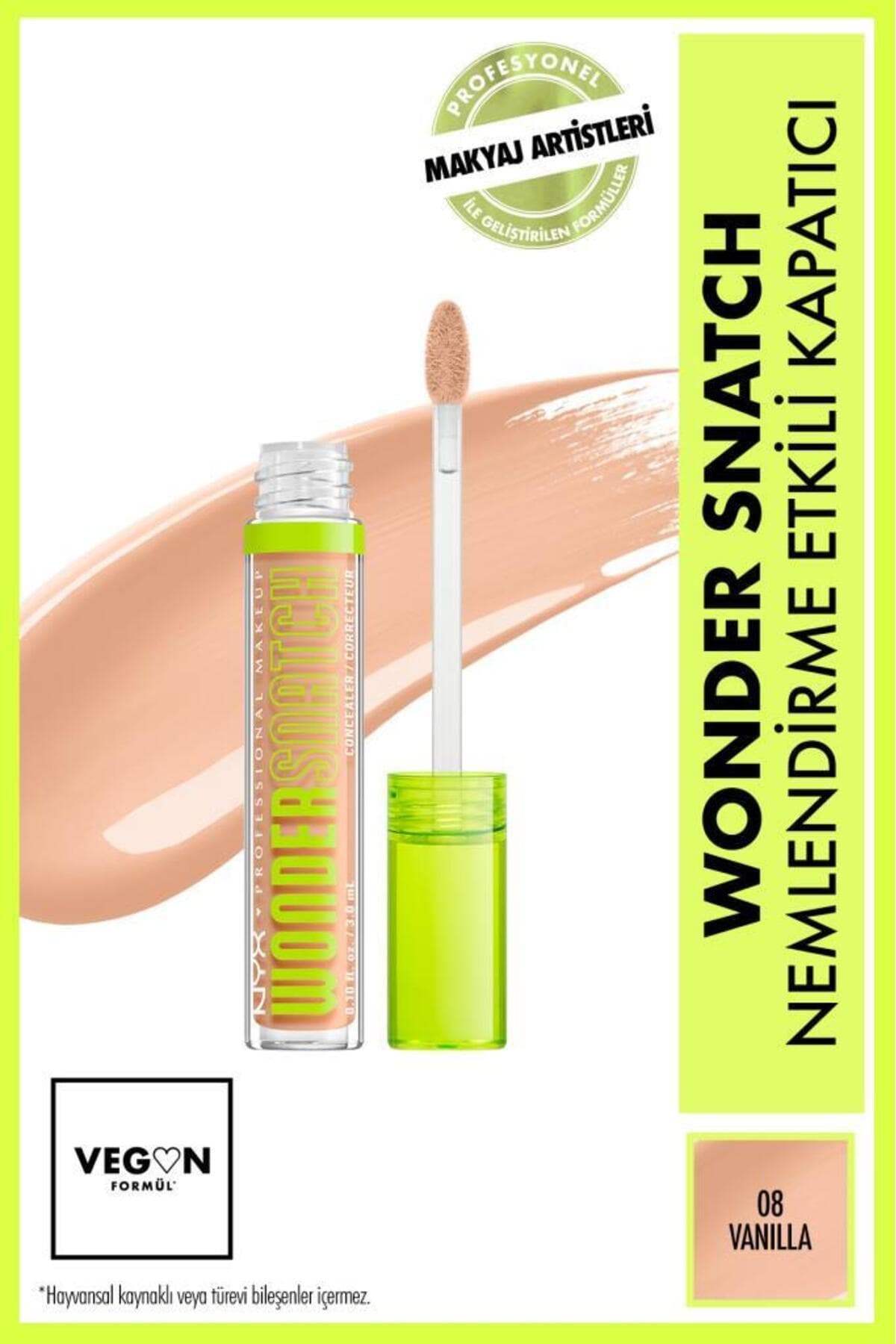 کانسیلر NYX Professional Makeup با اثر مرطوبکننده مدل 08 Vanilla کانسیلر NYX Professional Makeup با اثر مرطوبکننده مدل 08 Vanilla