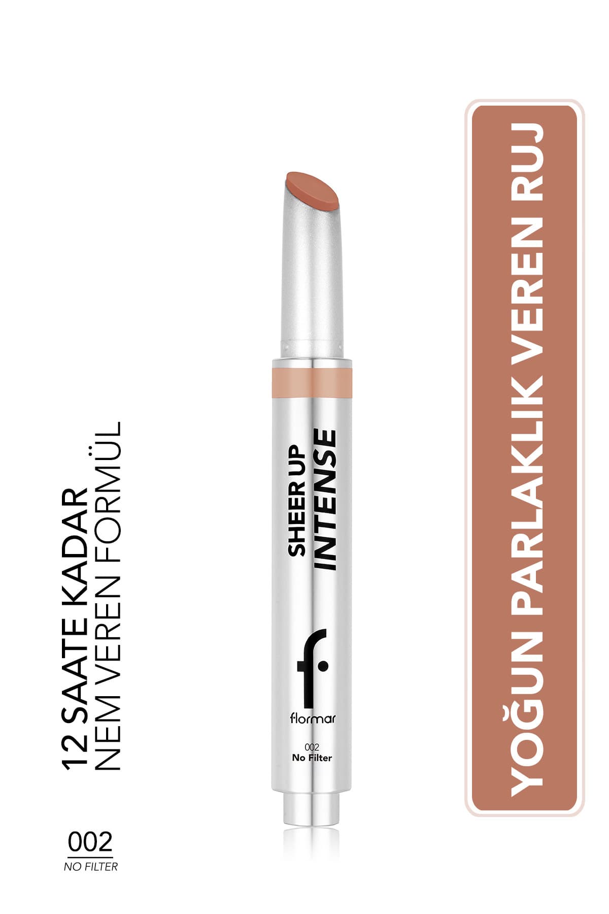 رژ لب ژلهای Flormar با بافت کرمی و پایان براق مدل Sheer Up Intense 002 No Filter رژ لب ژلهای Flormar با بافت کرمی و پایان براق مدل Sheer Up Intense 002 No Filter