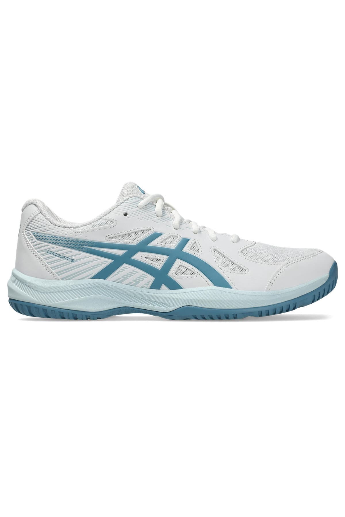 کفش والیبال مردانه Asics سفید/نقرهای خالص UPCOURT 6 مدل 1071A104-105 کفش والیبال مردانه Asics سفید/نقرهای خالص UPCOURT 6 مدل 1071A104-105
