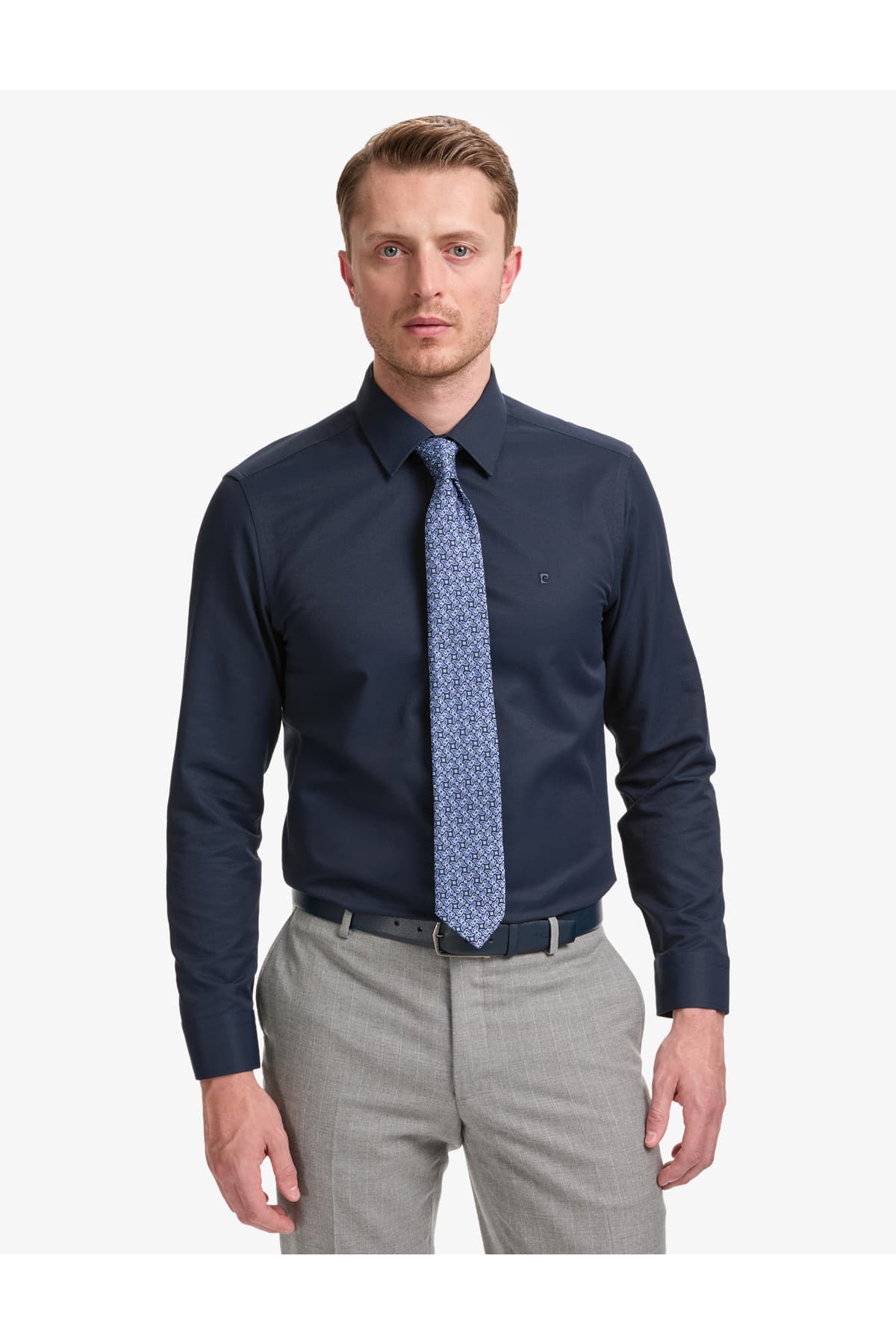 پیراهن آستینبلند Pierre Cardin سرمهای اسلیمفیت بافتدار مدل 50325354-VR033 پیراهن آستینبلند Pierre Cardin سرمهای اسلیمفیت بافتدار مدل 50325354-VR033