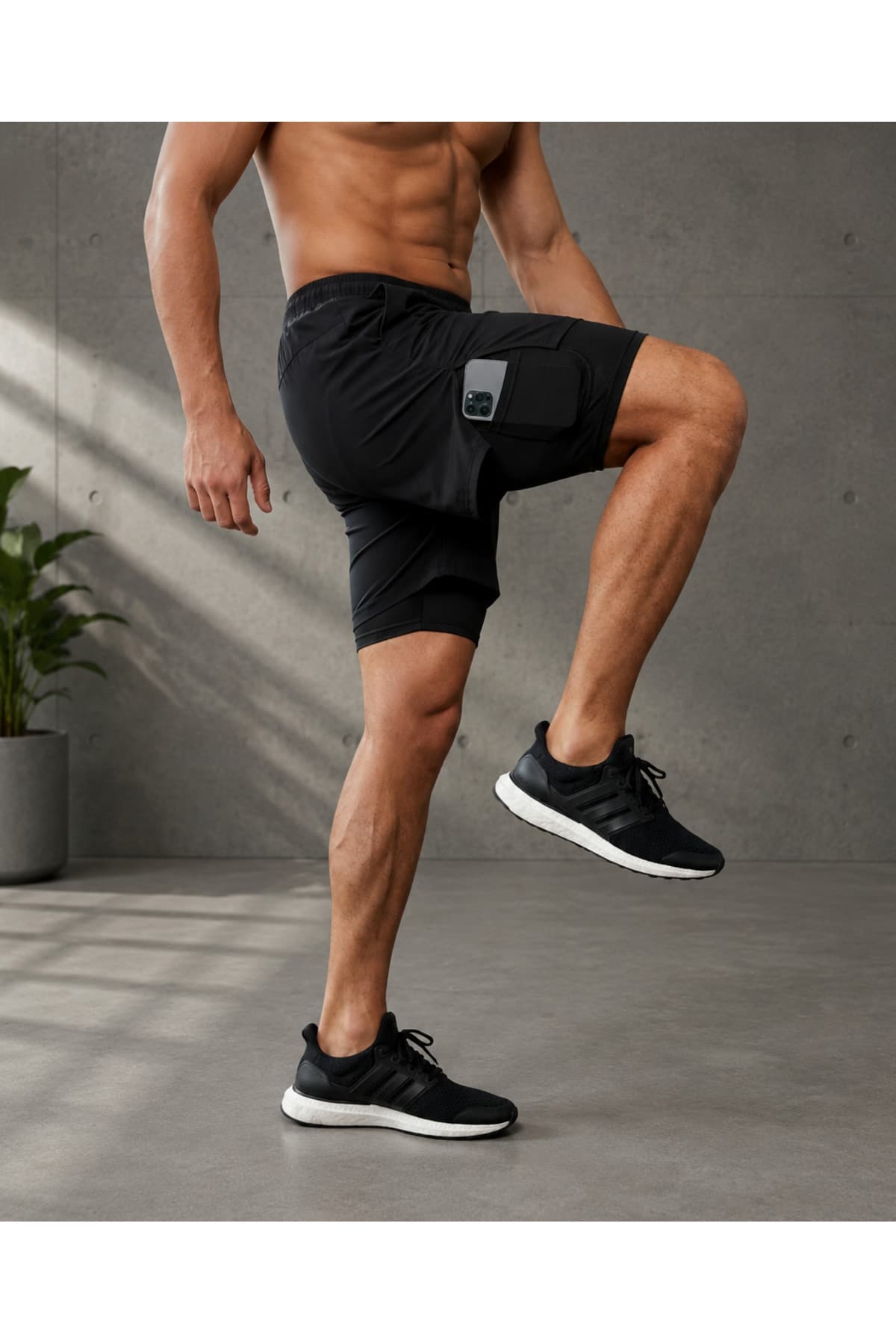 شورت مردانه RUNFLEX پارچه پاراشوت خشکشونده سریع با تایت کوتاه برای تمرین و فیتنس شورت مردانه RUNFLEX پارچه پاراشوت خشکشونده سریع با تایت کوتاه برای تمرین و فیتنس