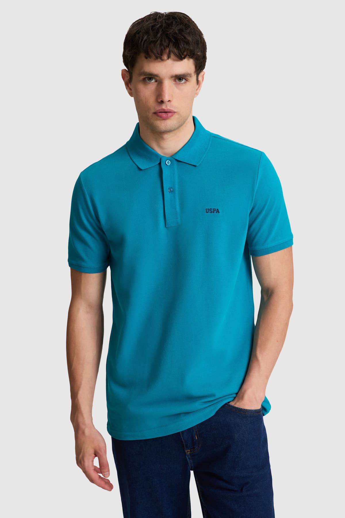 تیشرت مردانه U.S. Polo Assn. یقه پولو فیت معمولی نفتی مدل 50326963-VR102 تیشرت مردانه U.S. Polo Assn. یقه پولو فیت معمولی نفتی مدل 50326963-VR102