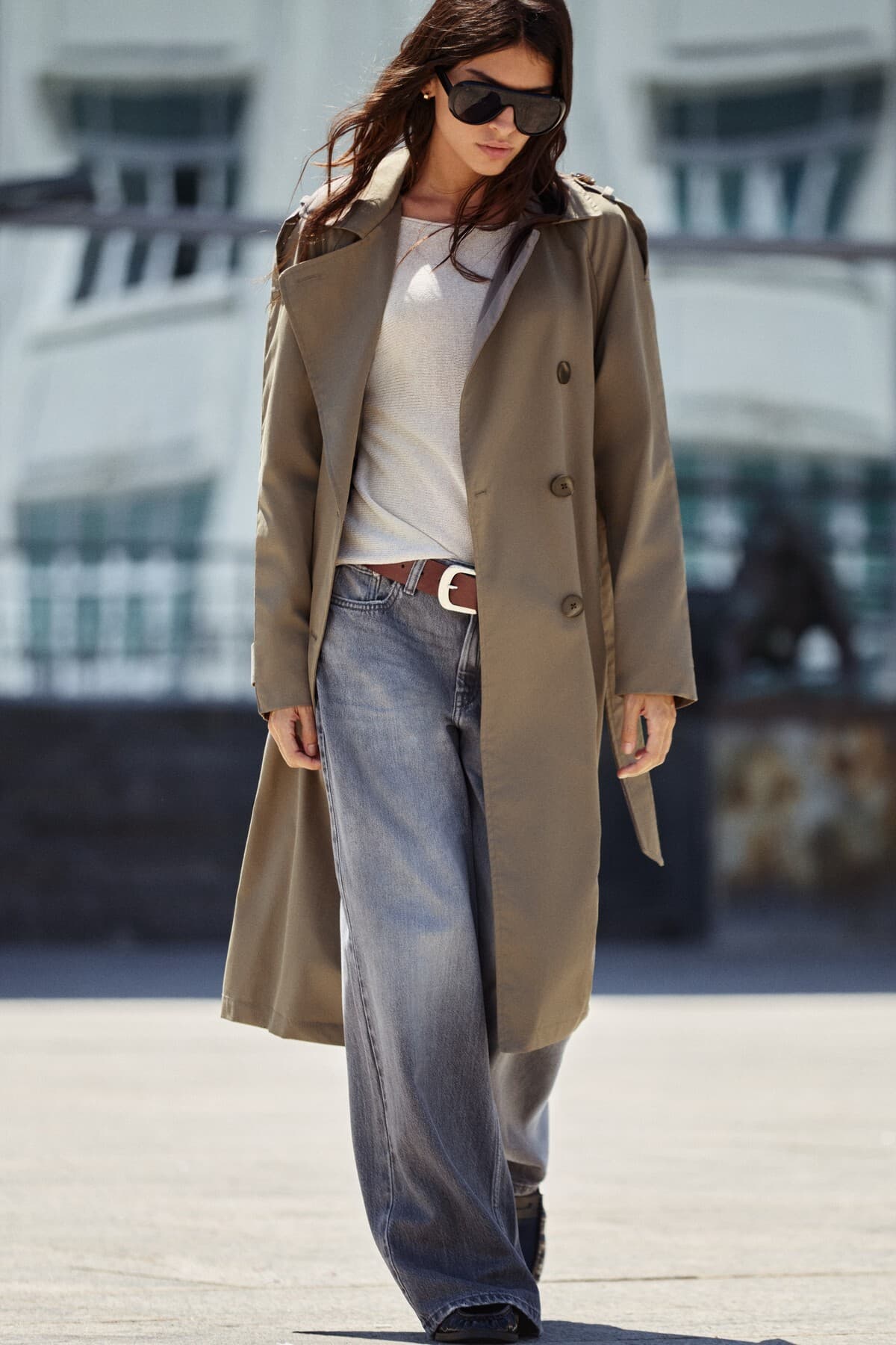 ترنچکت Pull & Bear ساده ترنچکت Pull & Bear ساده