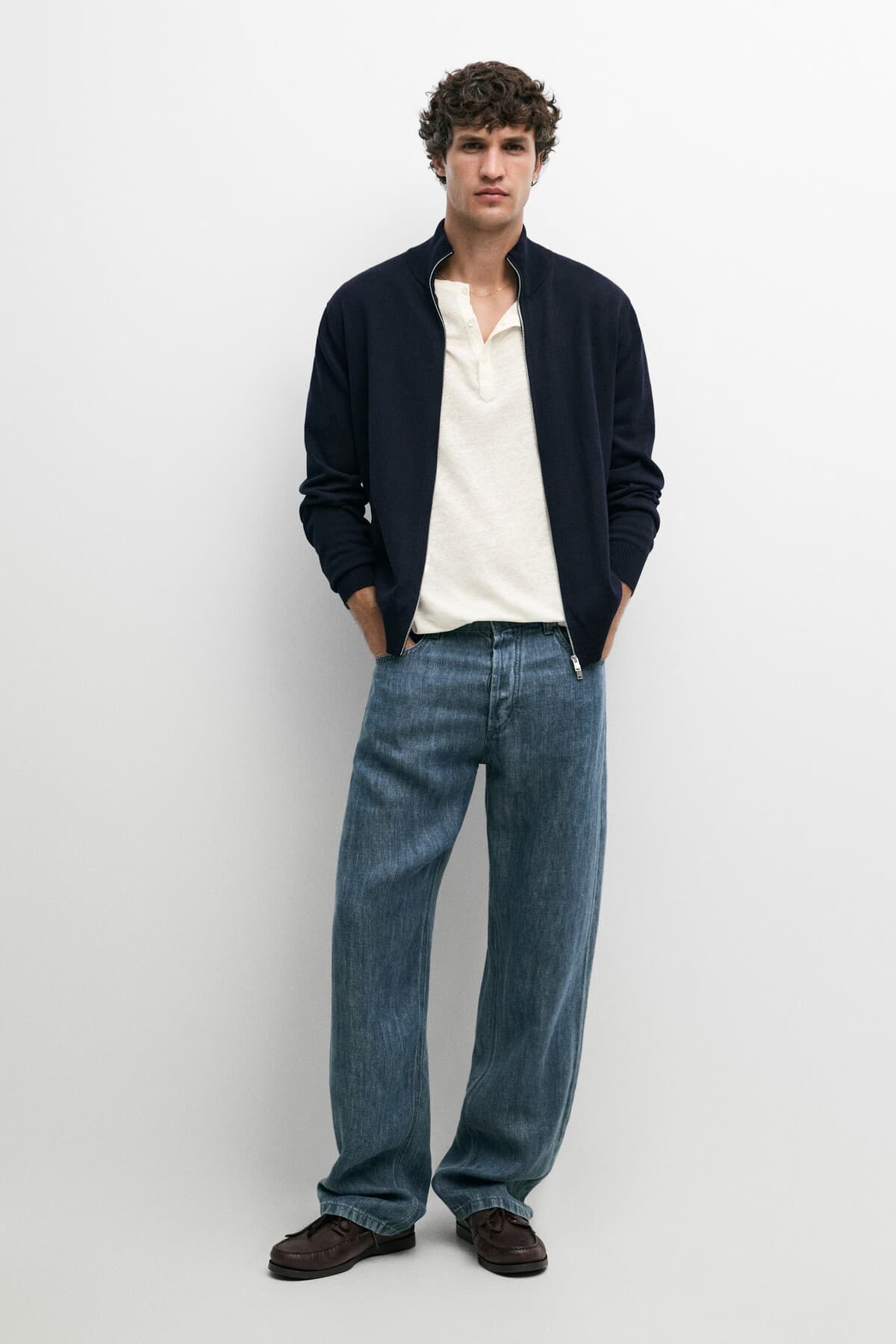 کاردیگان بافت مردانه Massimo Dutti نخی %100 کاردیگان بافت مردانه Massimo Dutti نخی %100