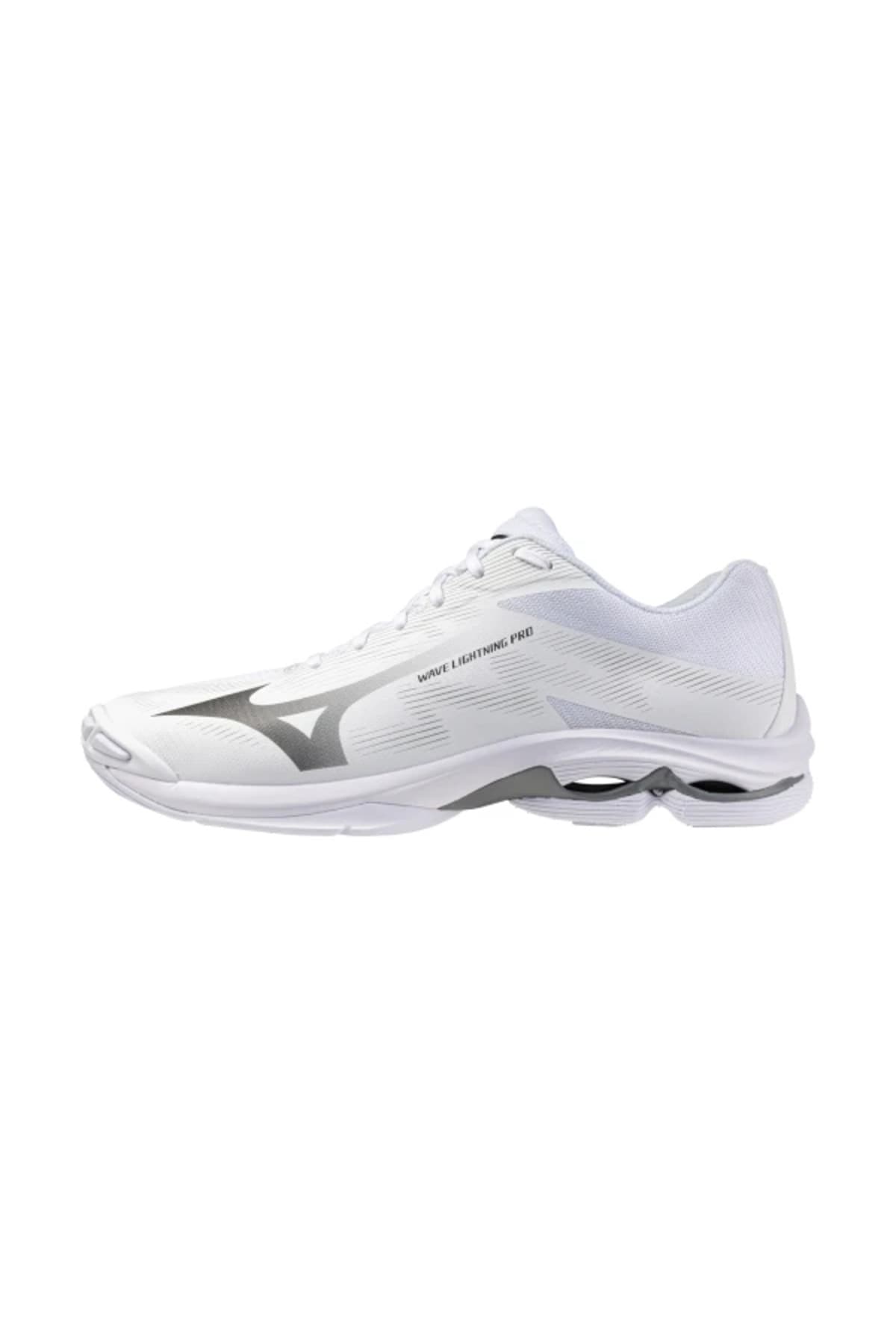 کفش والیبال یونیسکس Mizuno سفید خاکستری مدل Wave Lightning Pro کفش والیبال یونیسکس Mizuno سفید خاکستری مدل Wave Lightning Pro