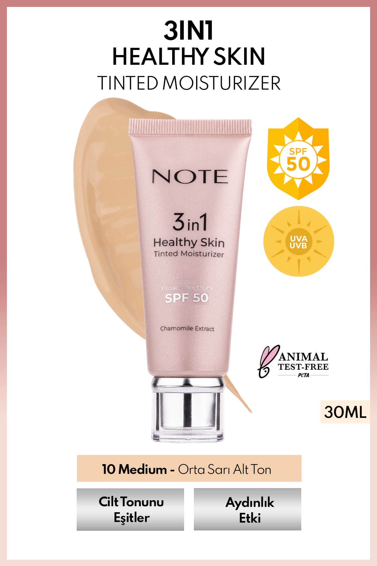 کرم مرطوبکننده رنگی سبک SPF 50 Note Cosmetics Healthy Skin سهکاره، یکدستکننده و روشنکننده رنگ پوست، رنگ 00 روشن کرم مرطوبکننده رنگی سبک SPF 50 Note Cosmetics Healthy Skin سهکاره، یکدستکننده و روشنکننده رنگ پوست، رنگ 00 روشن