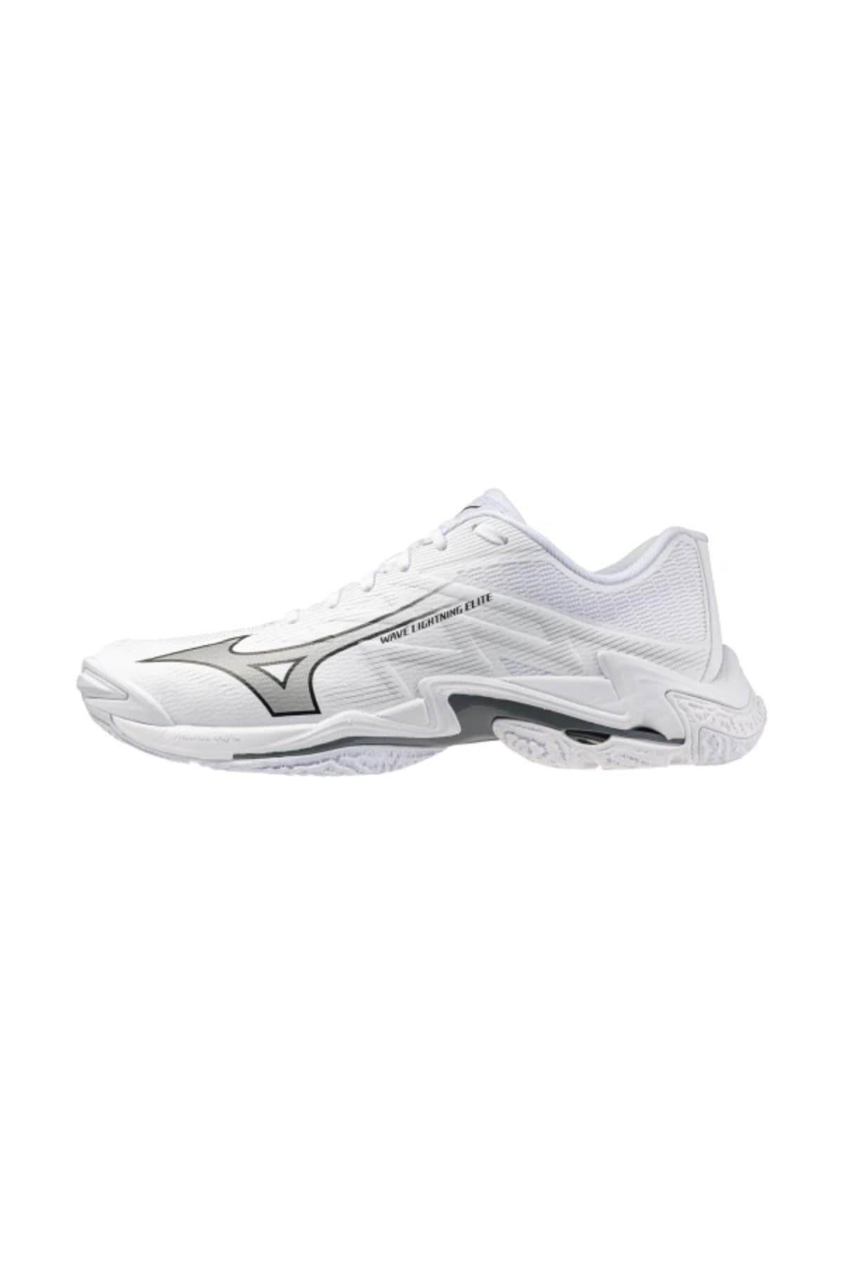 کفش والیبال یونیسکس Mizuno Wave Lightning Elite سفید / خاکستری کفش والیبال یونیسکس Mizuno Wave Lightning Elite سفید / خاکستری