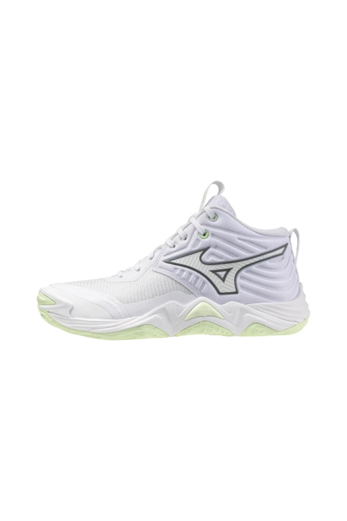 کفش والیبال زنانه Mizuno سفید مدل Wave Momentum Elite MID کفش والیبال زنانه Mizuno سفید مدل Wave Momentum Elite MID