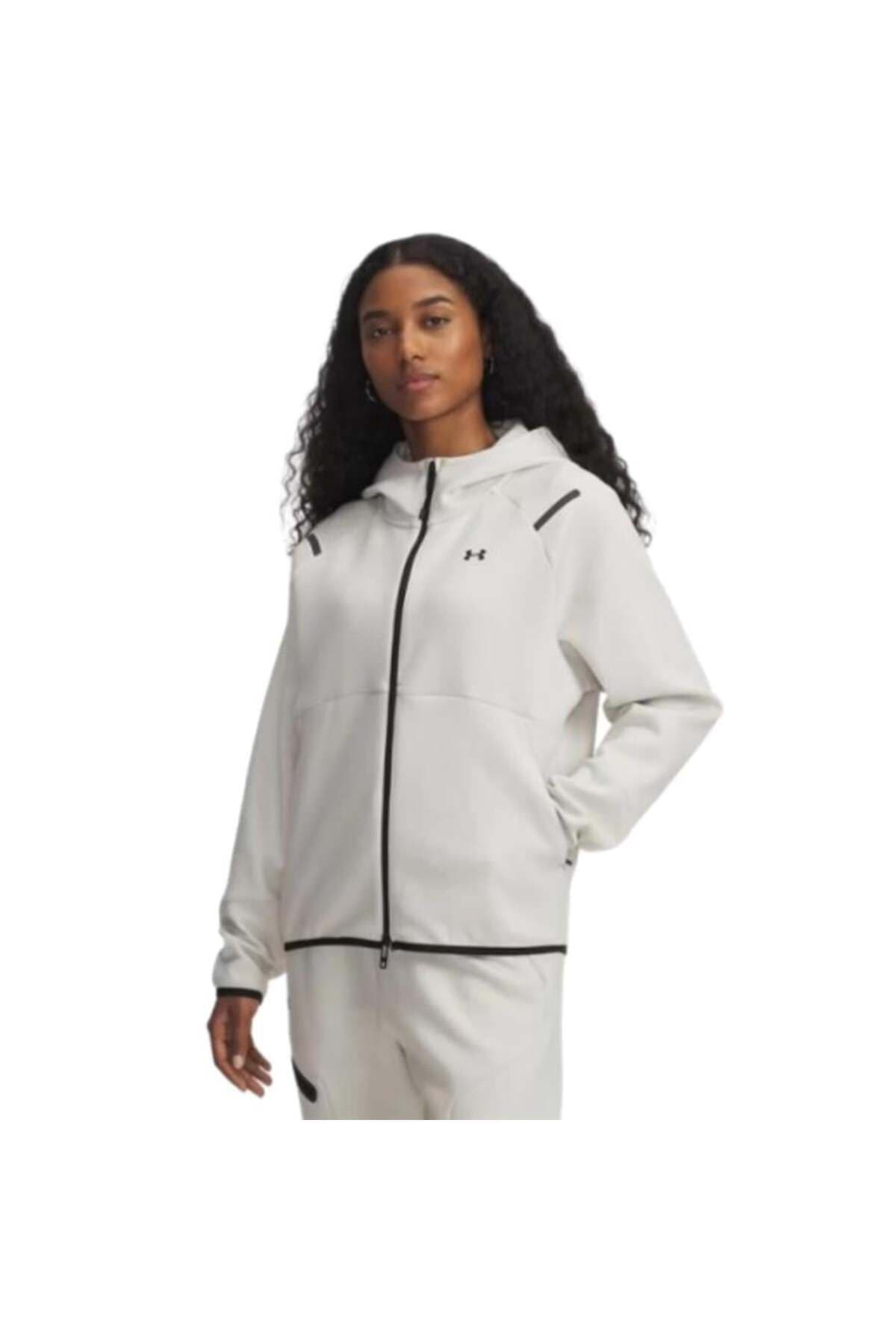 سویشرت زنانه Under Armour UA Unstoppable Fleece زیپکامل مدل 1379842-110 سویشرت زنانه Under Armour UA Unstoppable Fleece زیپکامل مدل 1379842-110