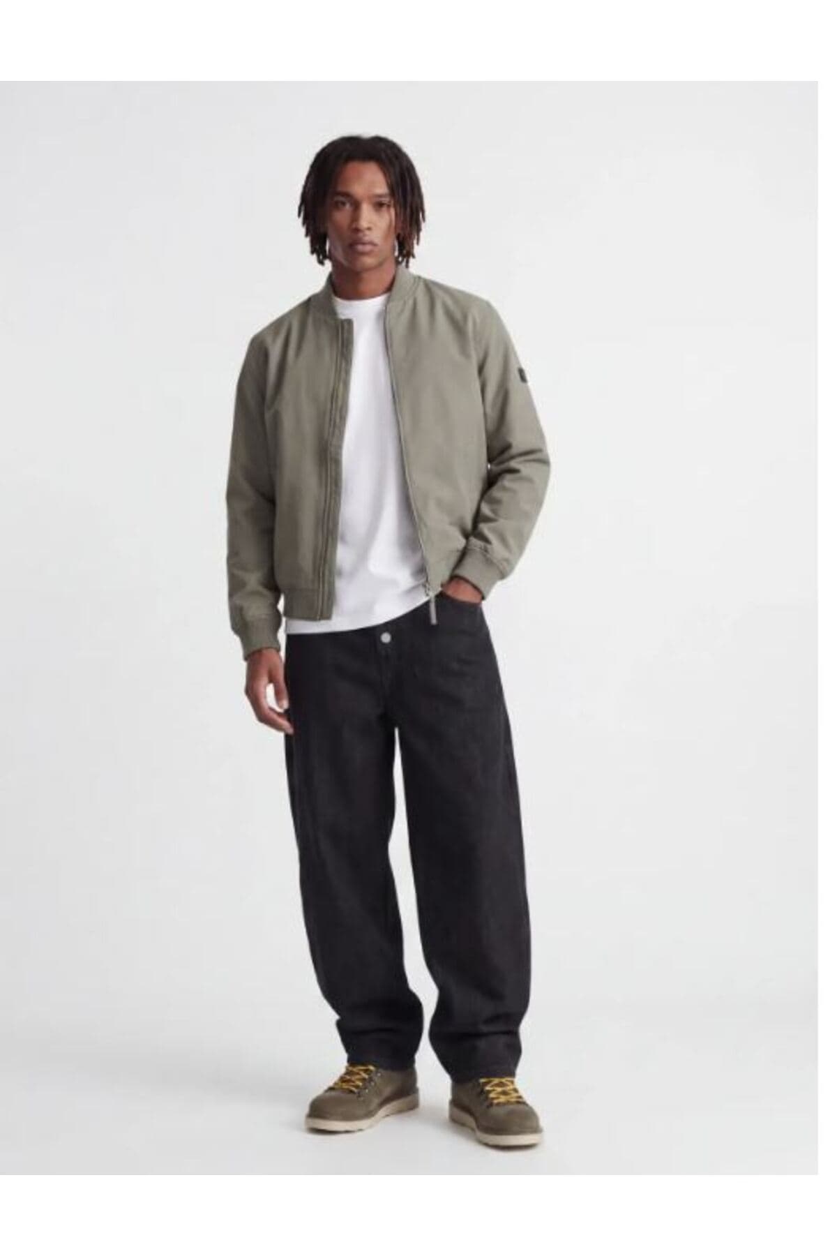 کت بامبر مردانه Jack & Jones خاکی مدل JPRBLAJOSH 12301234 کت بامبر مردانه Jack & Jones خاکی مدل JPRBLAJOSH 12301234