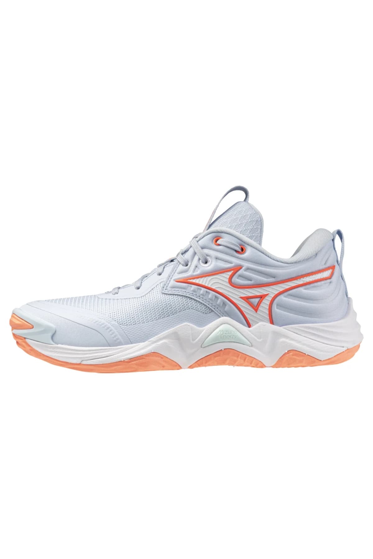 کفش والیبال زنانه Mizuno Wave Momentum Elite آبی کفش والیبال زنانه Mizuno Wave Momentum Elite آبی