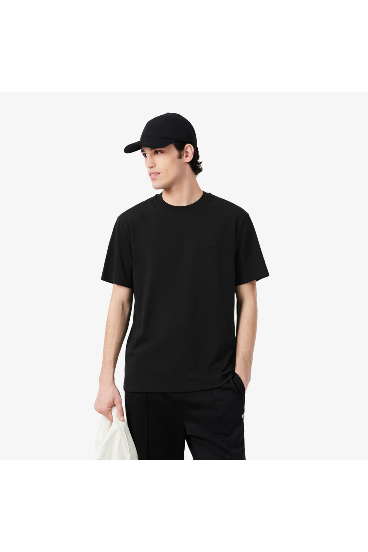 تیشرت مردانه Lacoste یقه گرد فیت کلاسیک مشکی تیشرت مردانه Lacoste یقه گرد فیت کلاسیک مشکی