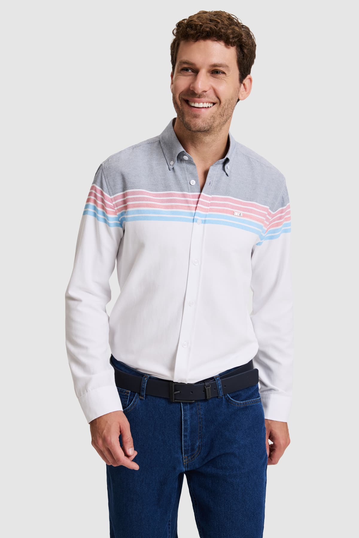پیراهن مردانه آستینبلند U.S. Polo Assn. سرمهای مدل 50324733-VR033 پیراهن مردانه آستینبلند U.S. Polo Assn. سرمهای مدل 50324733-VR033