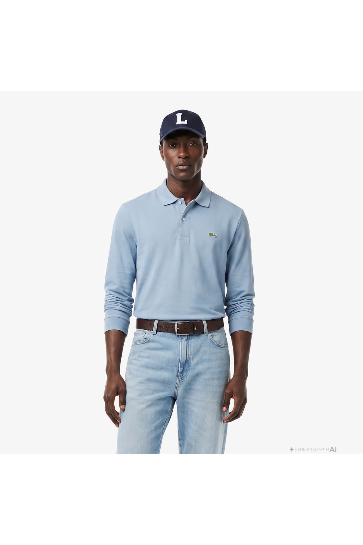 پولوشرت مردانه Lacoste آستین بلند آبی فیت کلاسیک مدل L.12.12 پولوشرت مردانه Lacoste آستین بلند آبی فیت کلاسیک مدل L.12.12