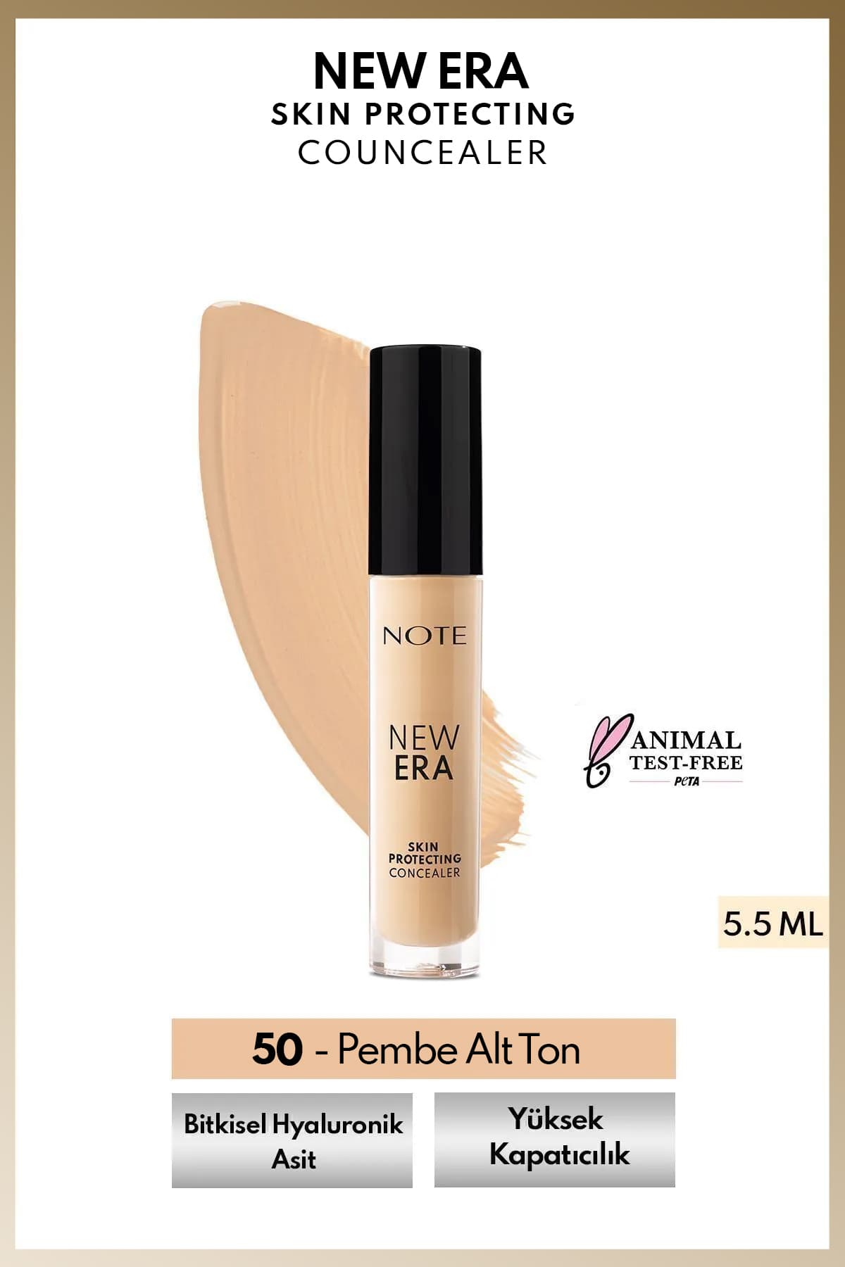 کانسیلر دور چشم Note Cosmetics با محافظت از پوست و فینیش مرطوب مدل 50 بژ متوسط کانسیلر دور چشم Note Cosmetics با محافظت از پوست و فینیش مرطوب مدل 50 بژ متوسط