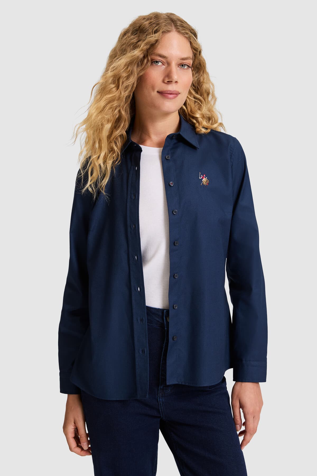 پیراهن زنانه U.S. Polo Assn. سرمهای آستین بلند بیسیک مدل 50320186-VR033 پیراهن زنانه U.S. Polo Assn. سرمهای آستین بلند بیسیک مدل 50320186-VR033