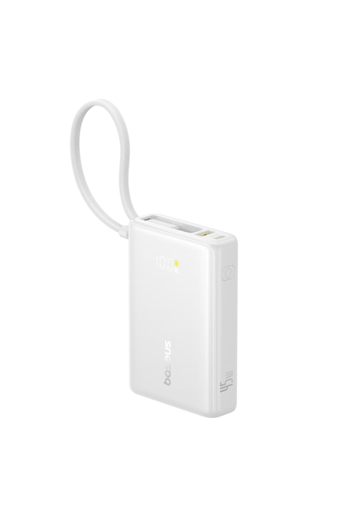 پاوربانک Baseus PicoGo قابل حمل 45W سفید 10.000 mAh پاوربانک Baseus PicoGo قابل حمل 45W سفید 10.000 mAh