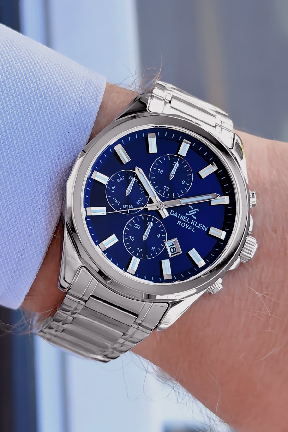 ساعت مردانه Daniel Klein ضدآب 3 ATM بند فولادی نقرهای مدل CBK436 ساعت مردانه Daniel Klein ضدآب 3 ATM بند فولادی نقرهای مدل CBK436