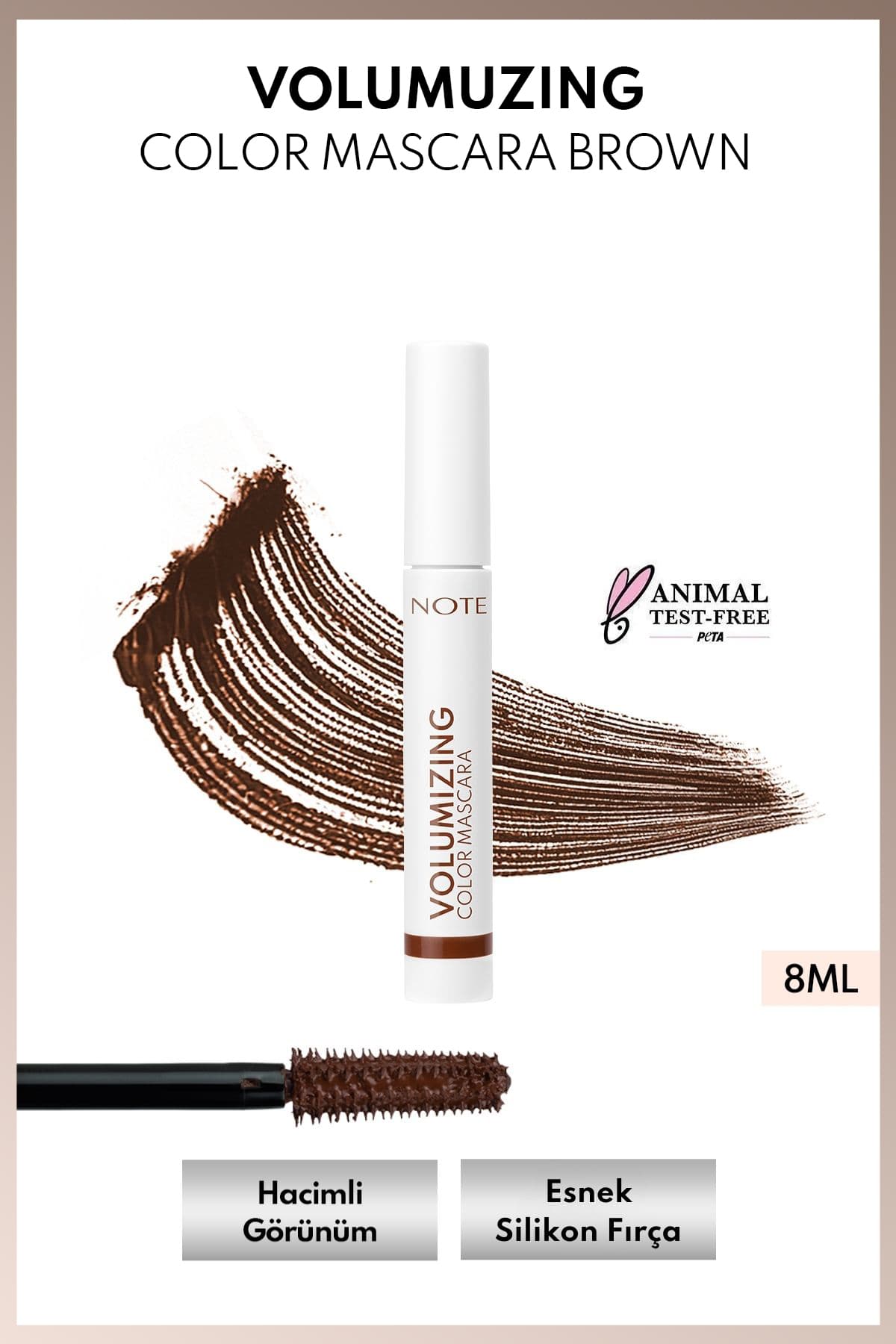 ریمل Tubing رنگی Note Cosmetics حجمدهنده و بلندکننده قهوهای ریمل Tubing رنگی Note Cosmetics حجمدهنده و بلندکننده قهوهای