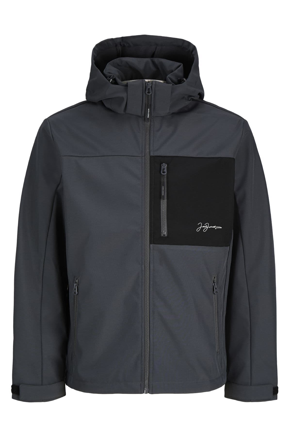 کاپشن سافتشل مردانه Jack & Jones کلاهدار با زیپ مدل Lupo کاپشن سافتشل مردانه Jack & Jones کلاهدار با زیپ مدل Lupo