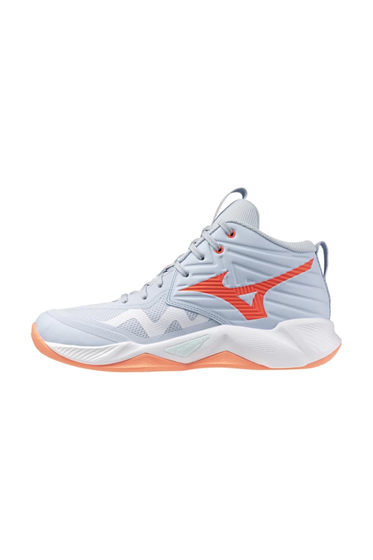 کفش والیبال زنانه Mizuno آبی مدل Wave Momentum Pro MID کفش والیبال زنانه Mizuno آبی مدل Wave Momentum Pro MID