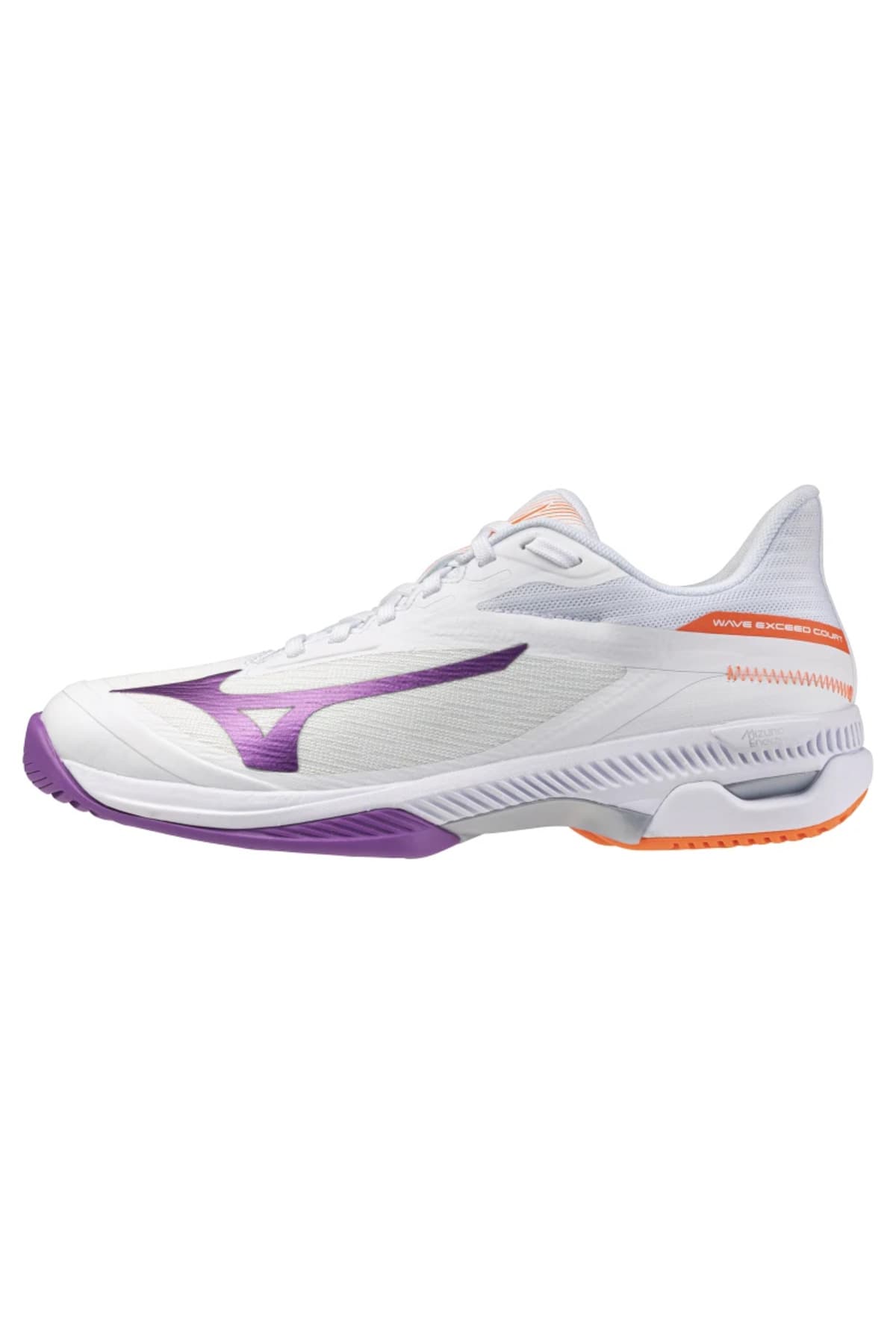 کفش تنیس زنانه Mizuno Wave Exceed Court AC سفید و بنفش کفش تنیس زنانه Mizuno Wave Exceed Court AC سفید و بنفش