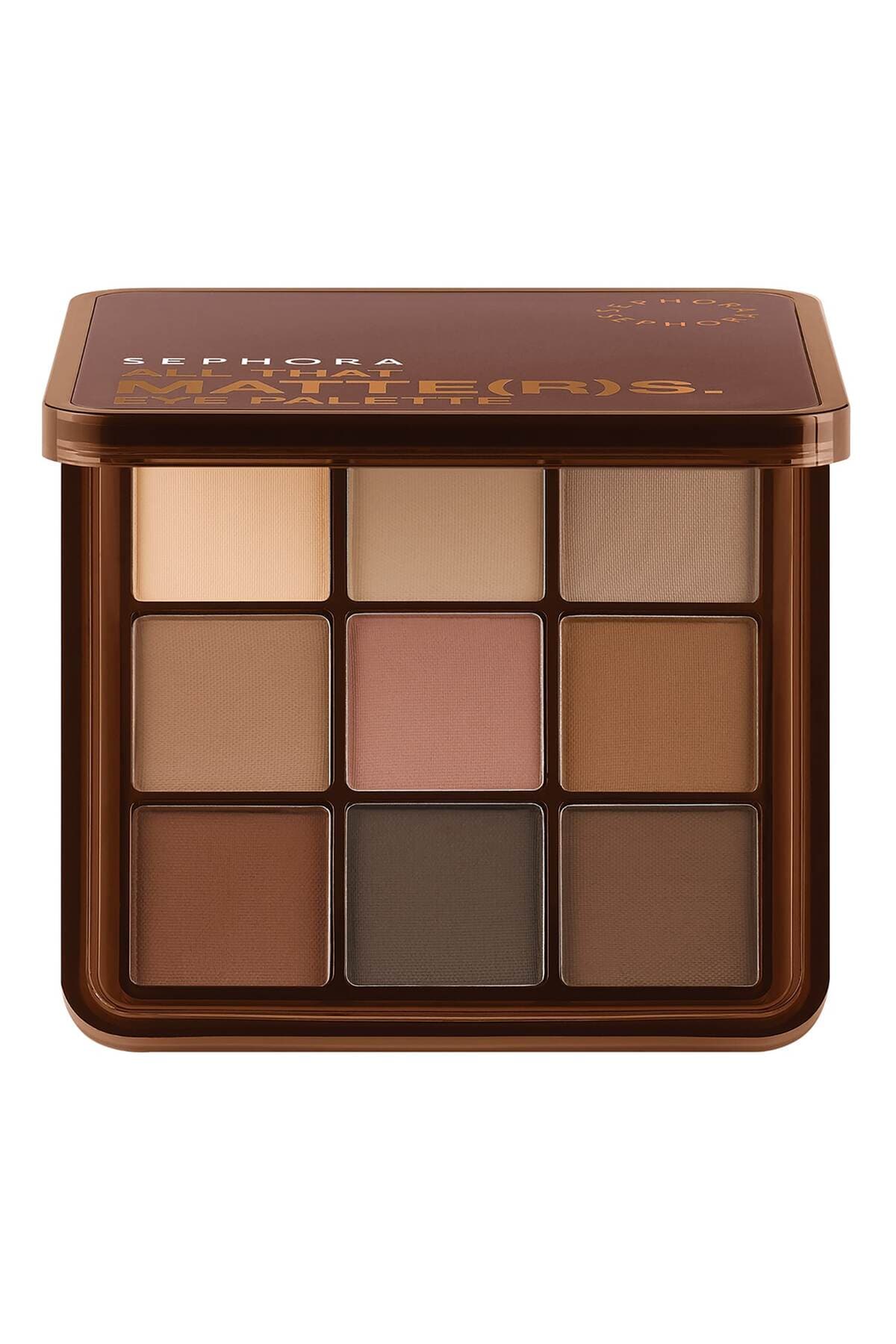 پالت سایه چشم Sephora Collection All That Matte(r)s با تونهای خنثی و گرم پالت سایه چشم Sephora Collection All That Matte(r)s با تونهای خنثی و گرم