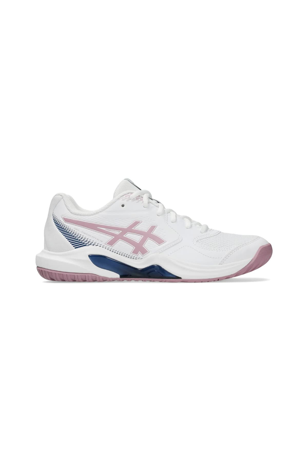 کفش ورزشی Asics سفید-صورتی Gel-Dedicate 9 مدل 1042A316 کفش ورزشی Asics سفید-صورتی Gel-Dedicate 9 مدل 1042A316