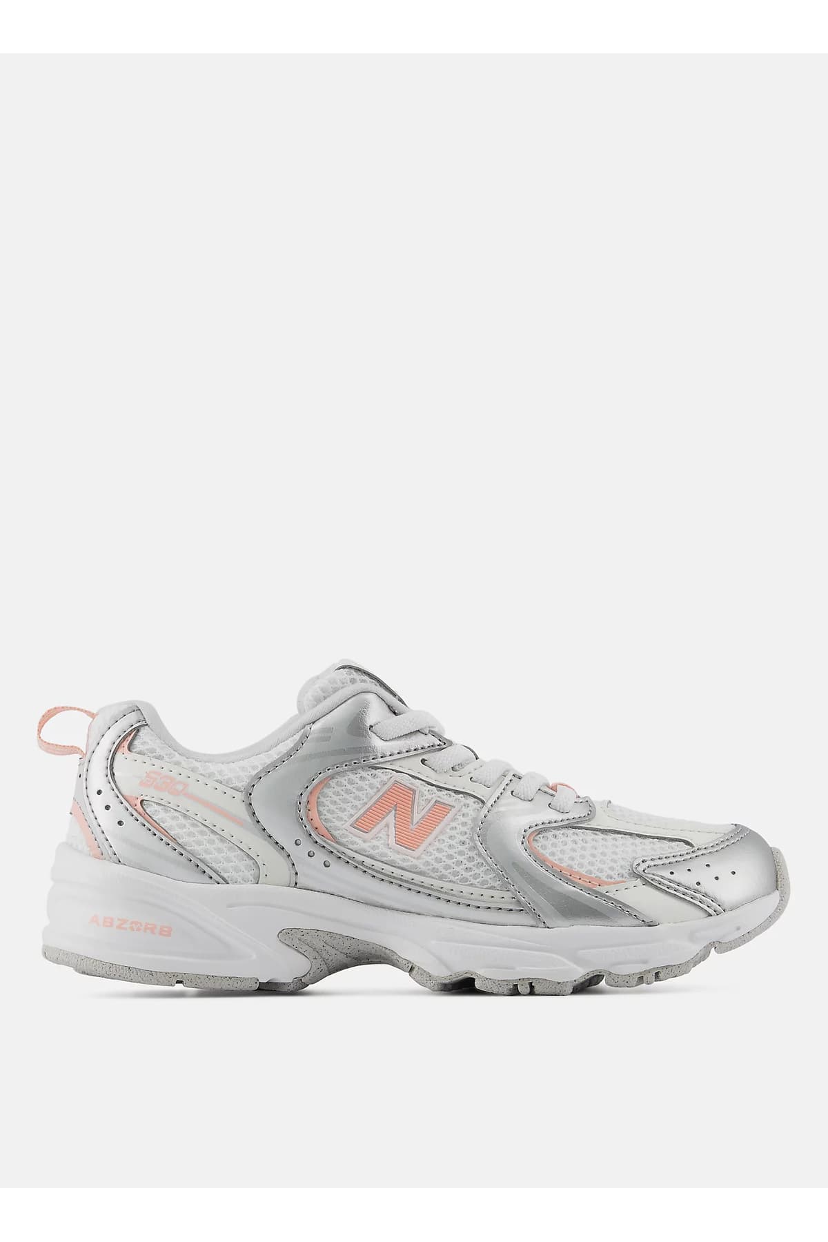 کفش پیادهروی دخترانه New Balance نقرهای مدل 530 P5303ZS-NB کفش پیادهروی دخترانه New Balance نقرهای مدل 530 P5303ZS-NB