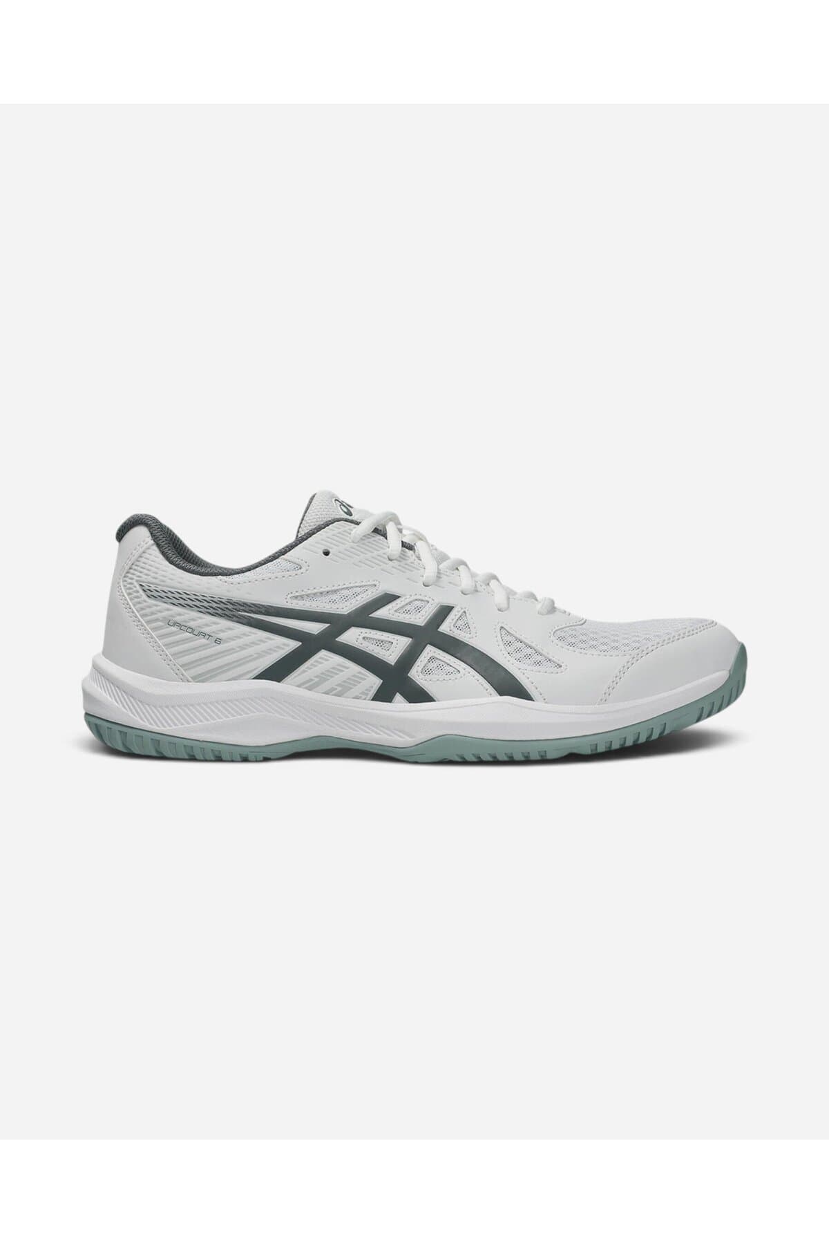 کفش والیبال مردانه Asics سفید/خاکستری دریاچهای مدل UPCOURT 6 1071A104-107 کفش والیبال مردانه Asics سفید/خاکستری دریاچهای مدل UPCOURT 6 1071A104-107