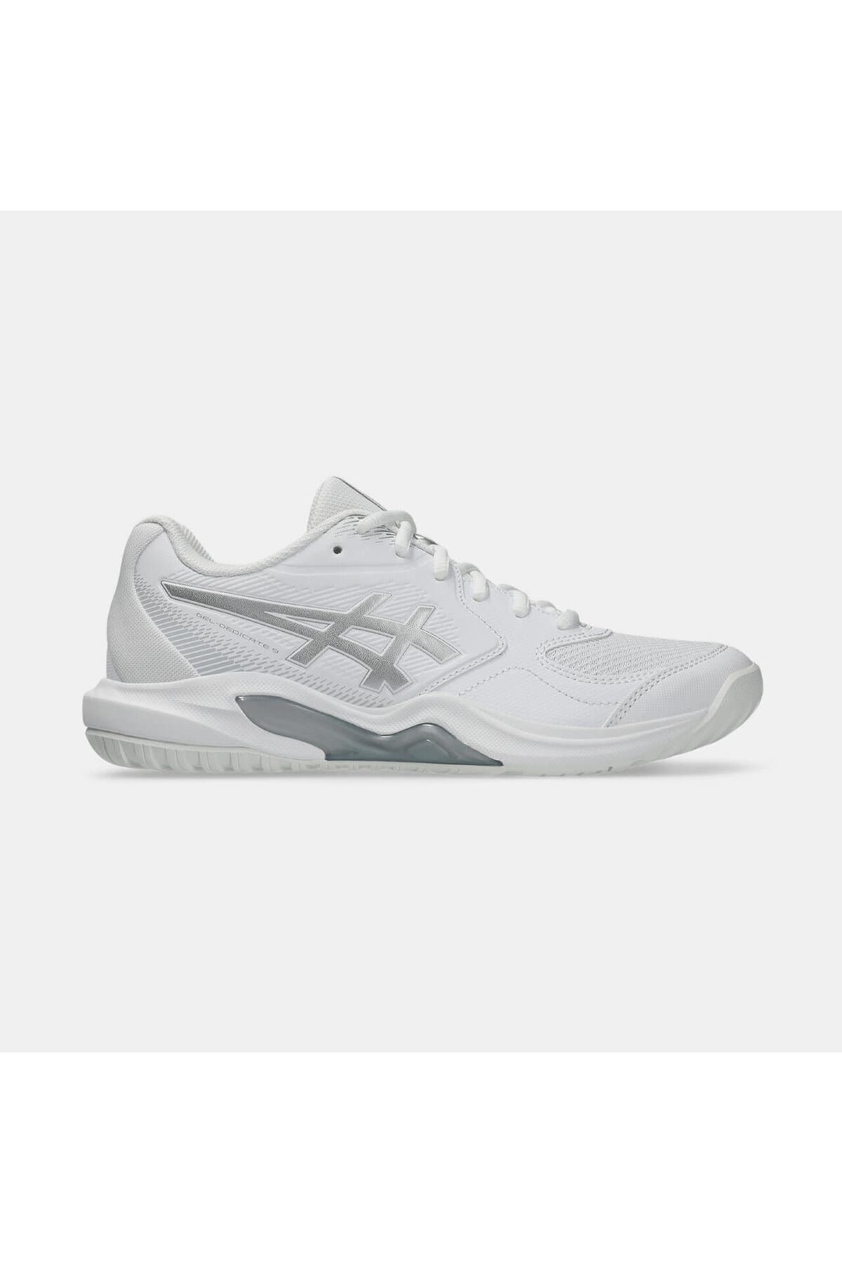 کفش تنیس زنانه Asics GEL-DEDICATE 9 PADEL خاکستری-بژ مدل 1042A318-101 کفش تنیس زنانه Asics GEL-DEDICATE 9 PADEL خاکستری-بژ مدل 1042A318-101