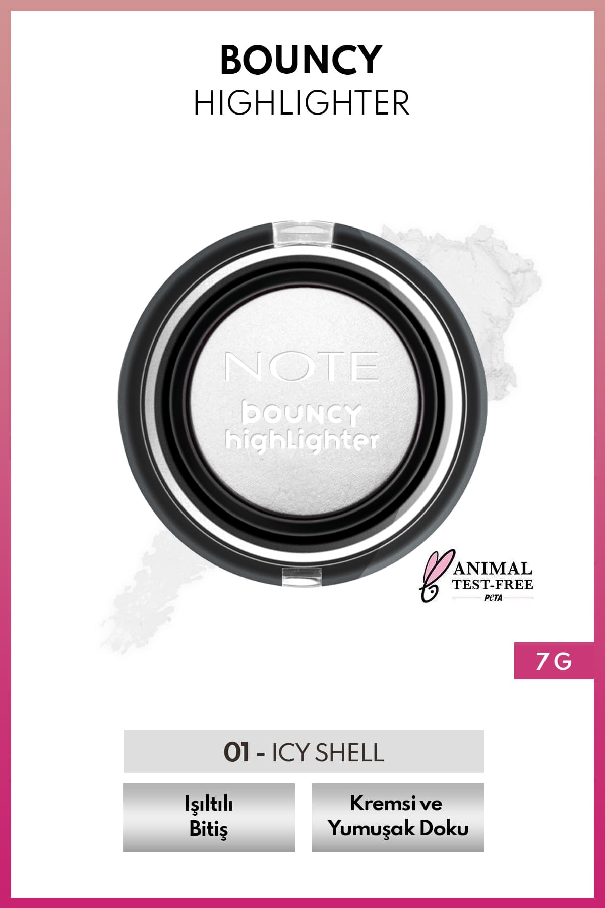 هایلایتر کرمی Note Cosmetics مدل 01 Icy Shell هایلایتر کرمی Note Cosmetics مدل 01 Icy Shell
